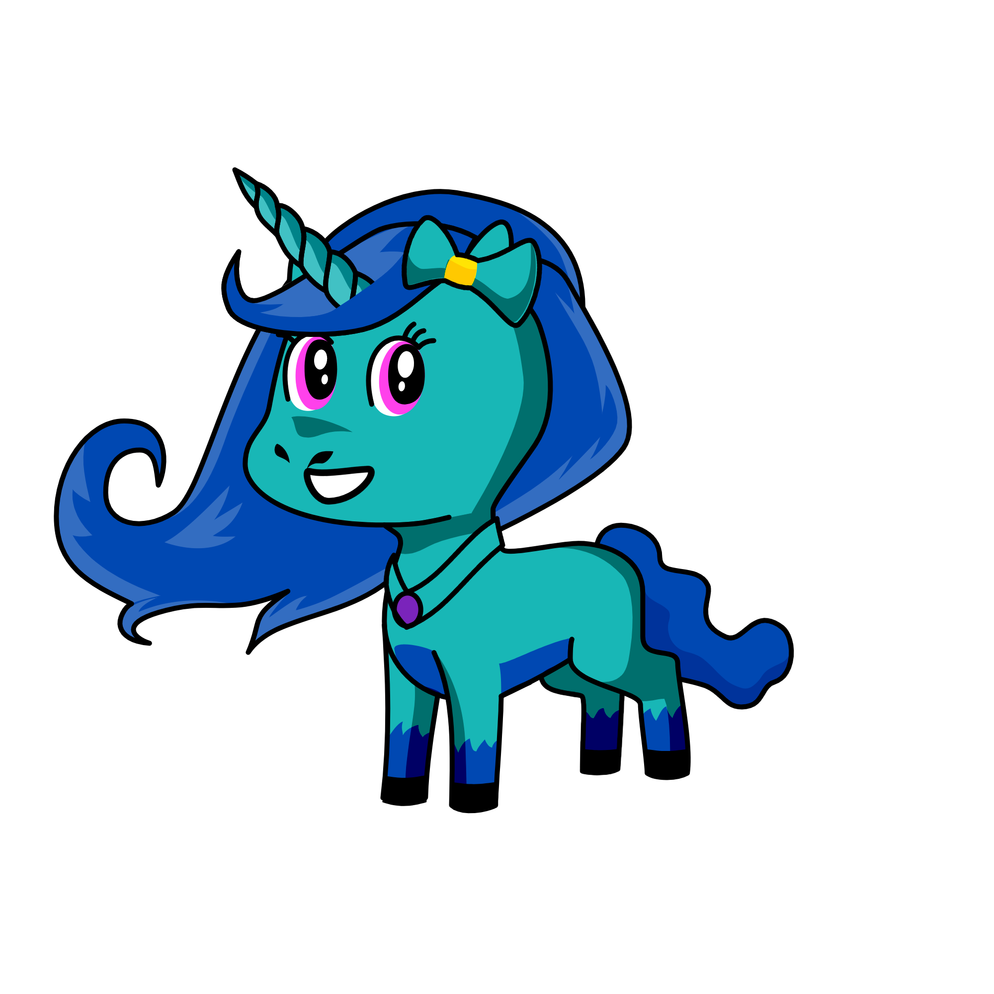 snowy, the unicorn