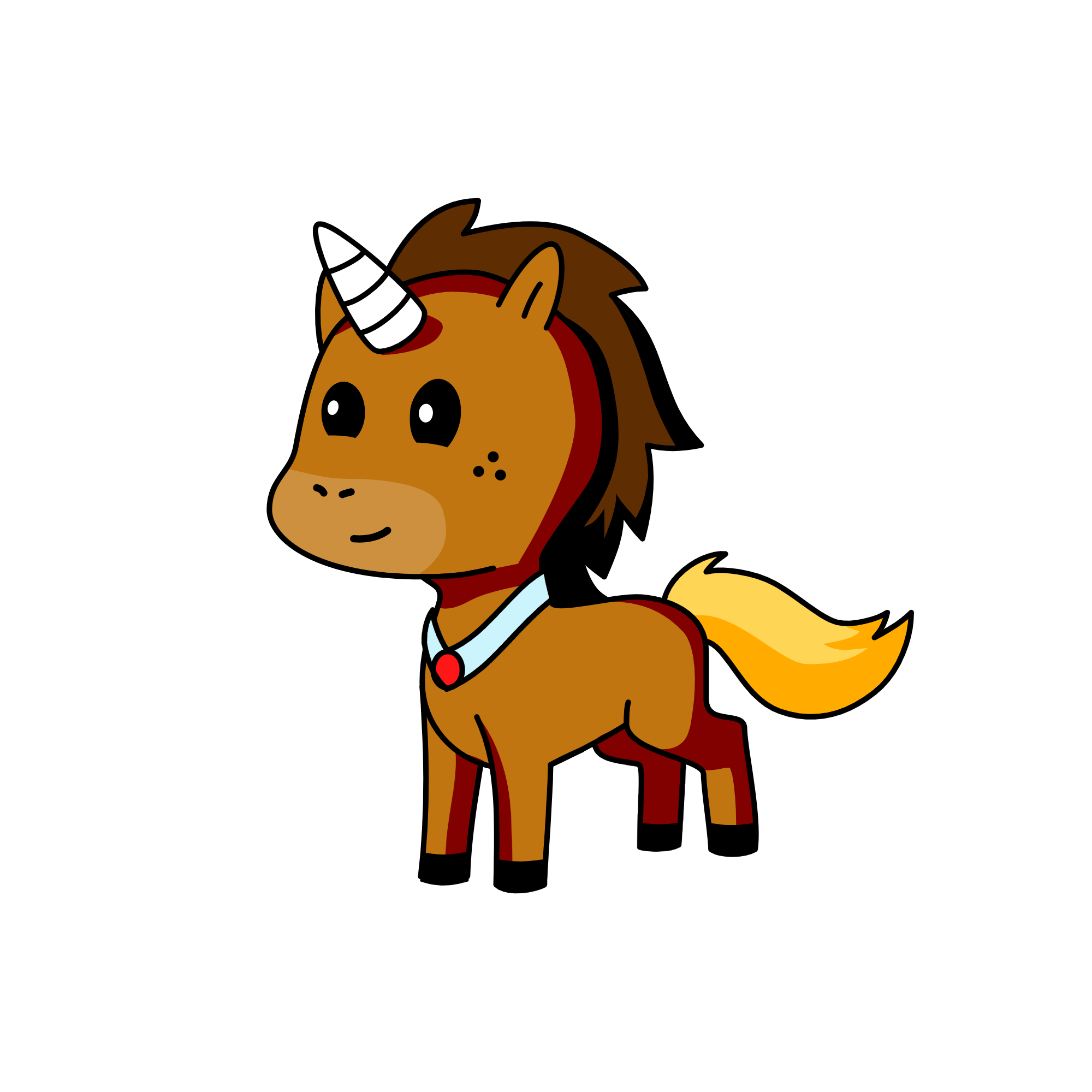 Brownie, the unicorn