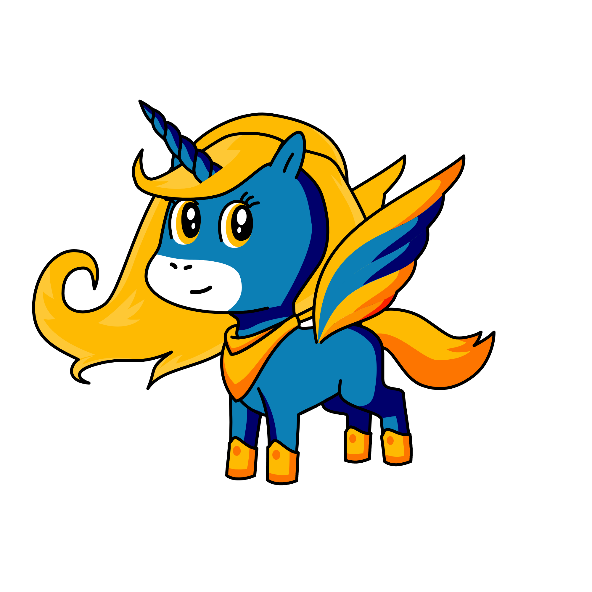 Winter, the unicorn