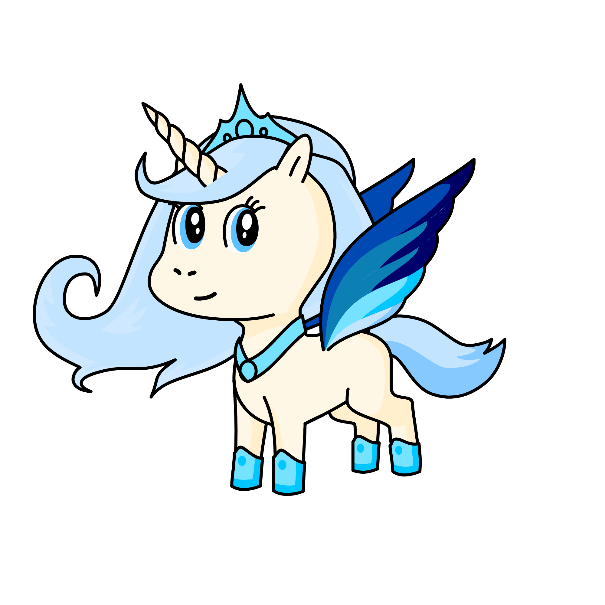 Clara the Winter Unicorn, the unicorn