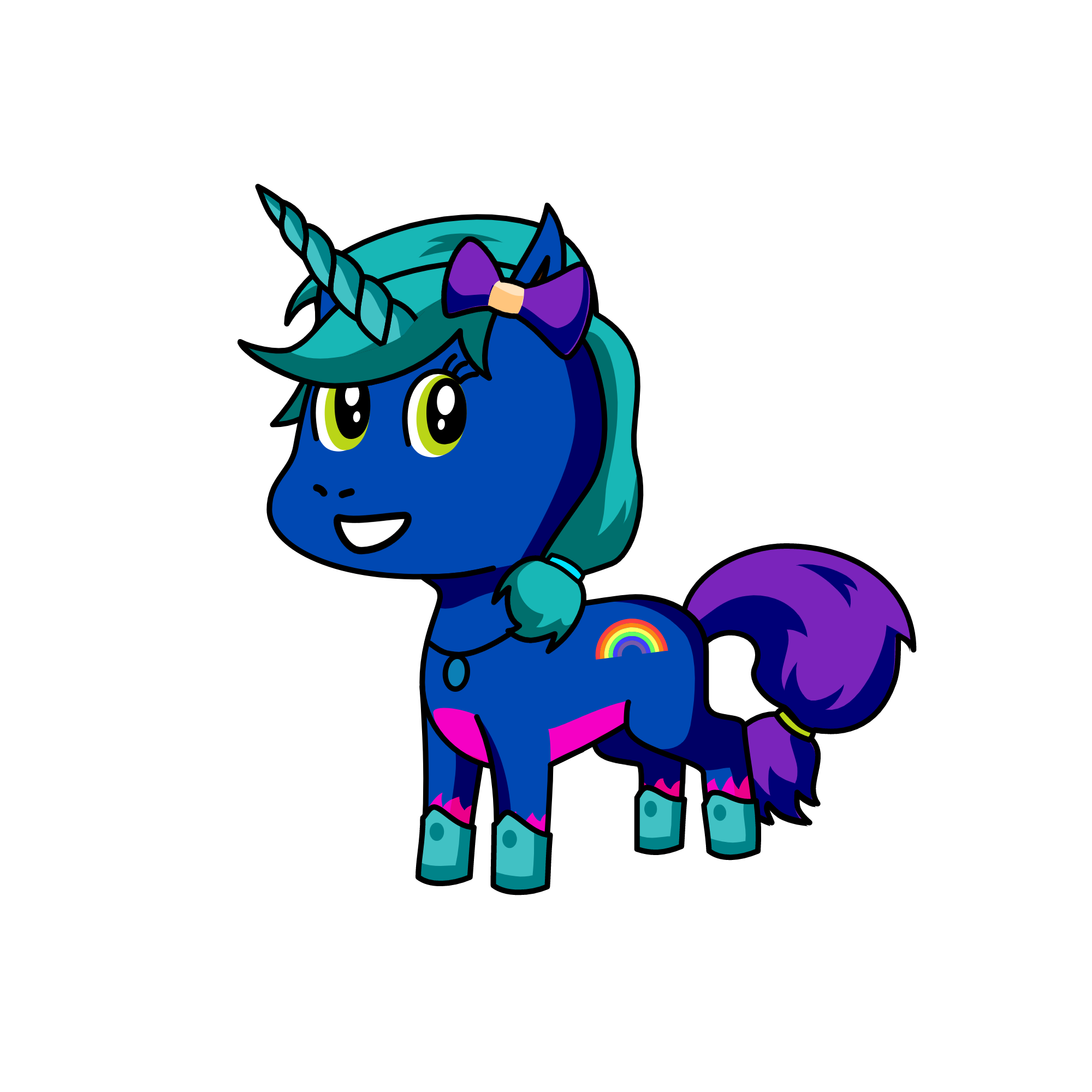 BLUE , the unicorn