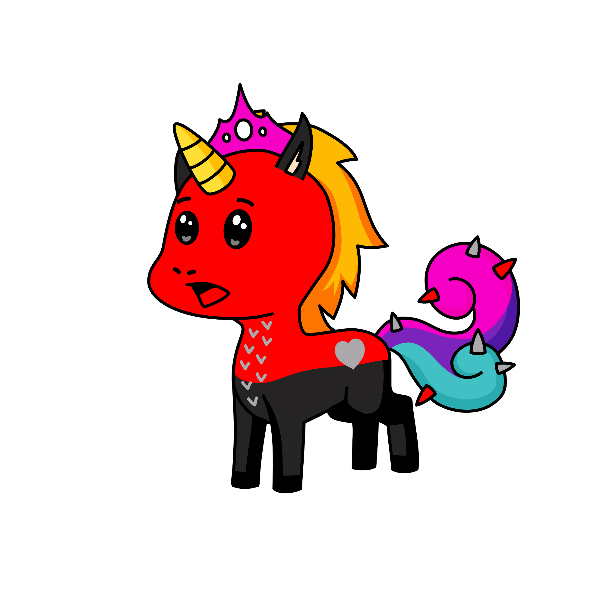 Buckypuck plplplplplp Princess, the unicorn