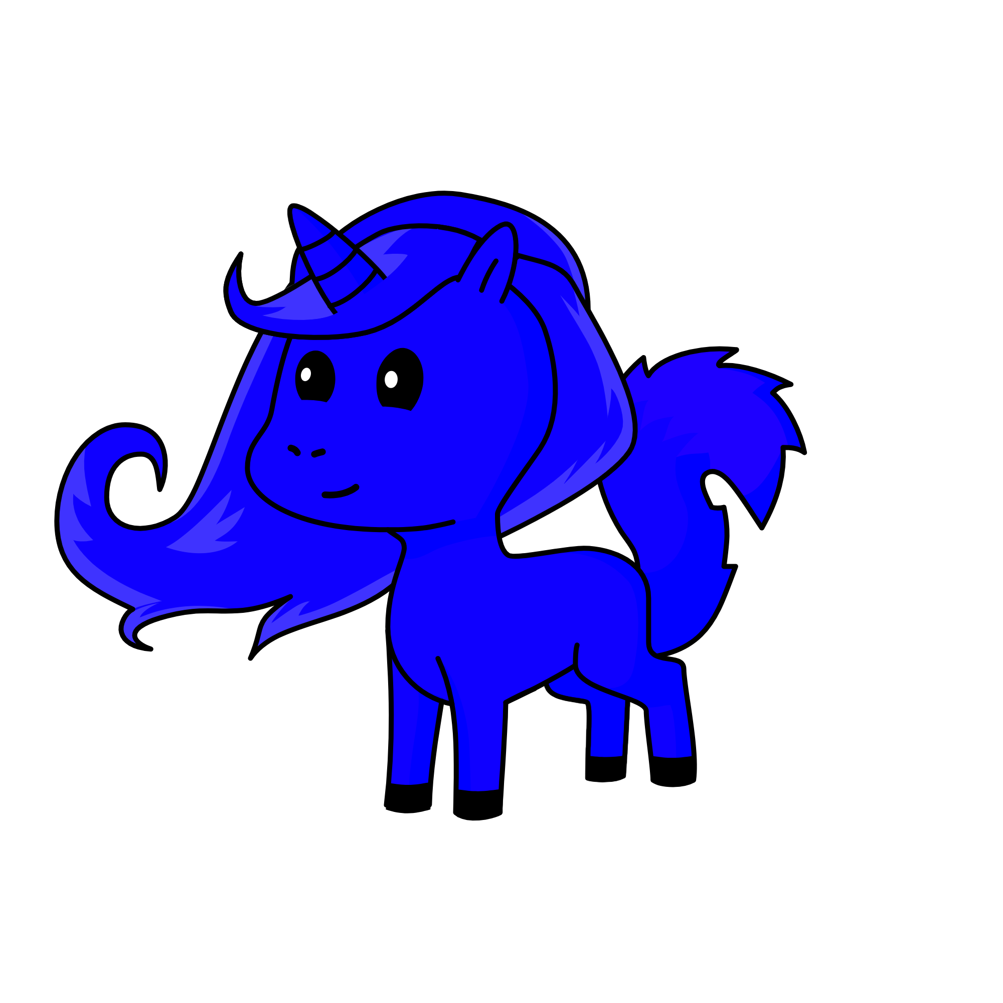 DJ BLUE, the unicorn