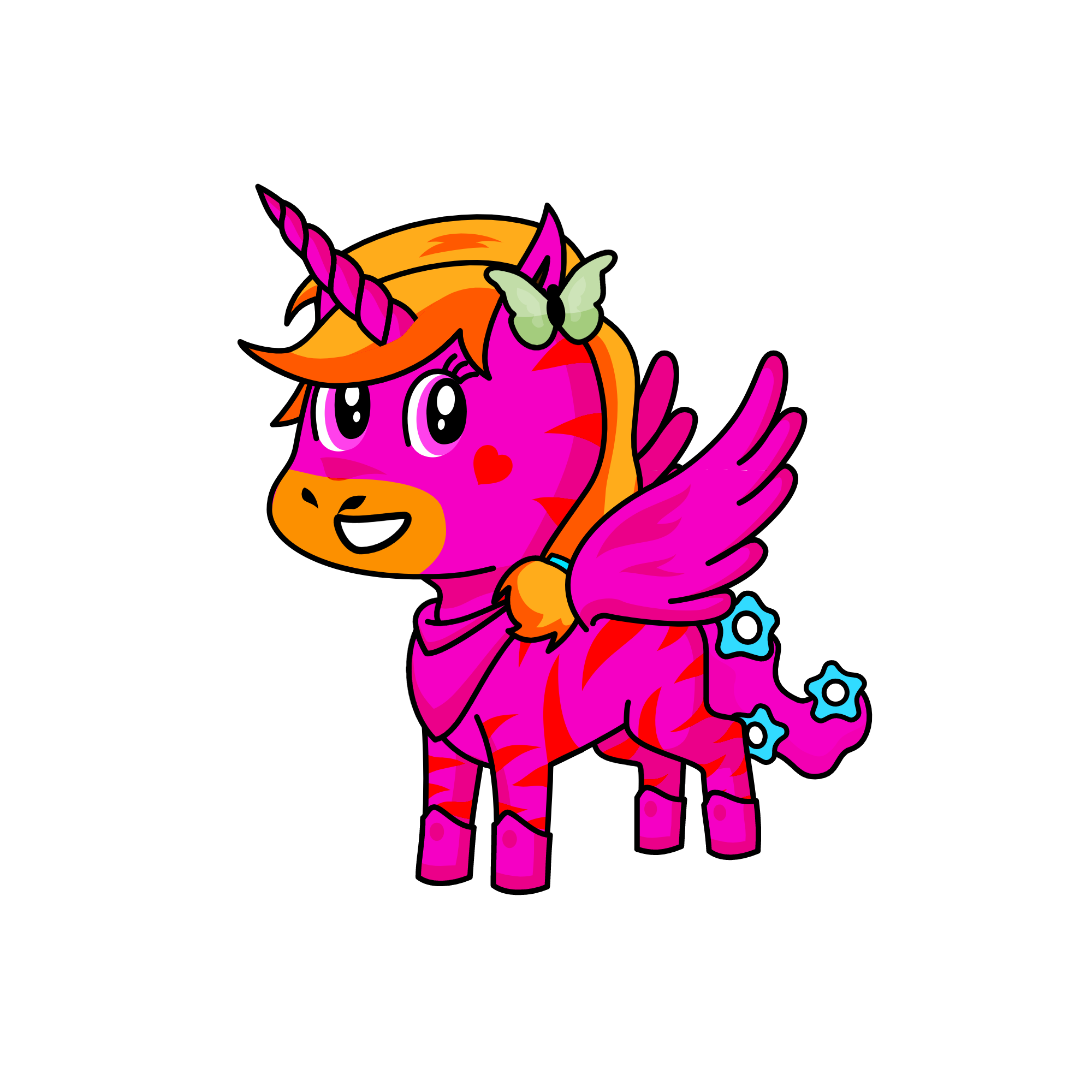 Coral, the unicorn
