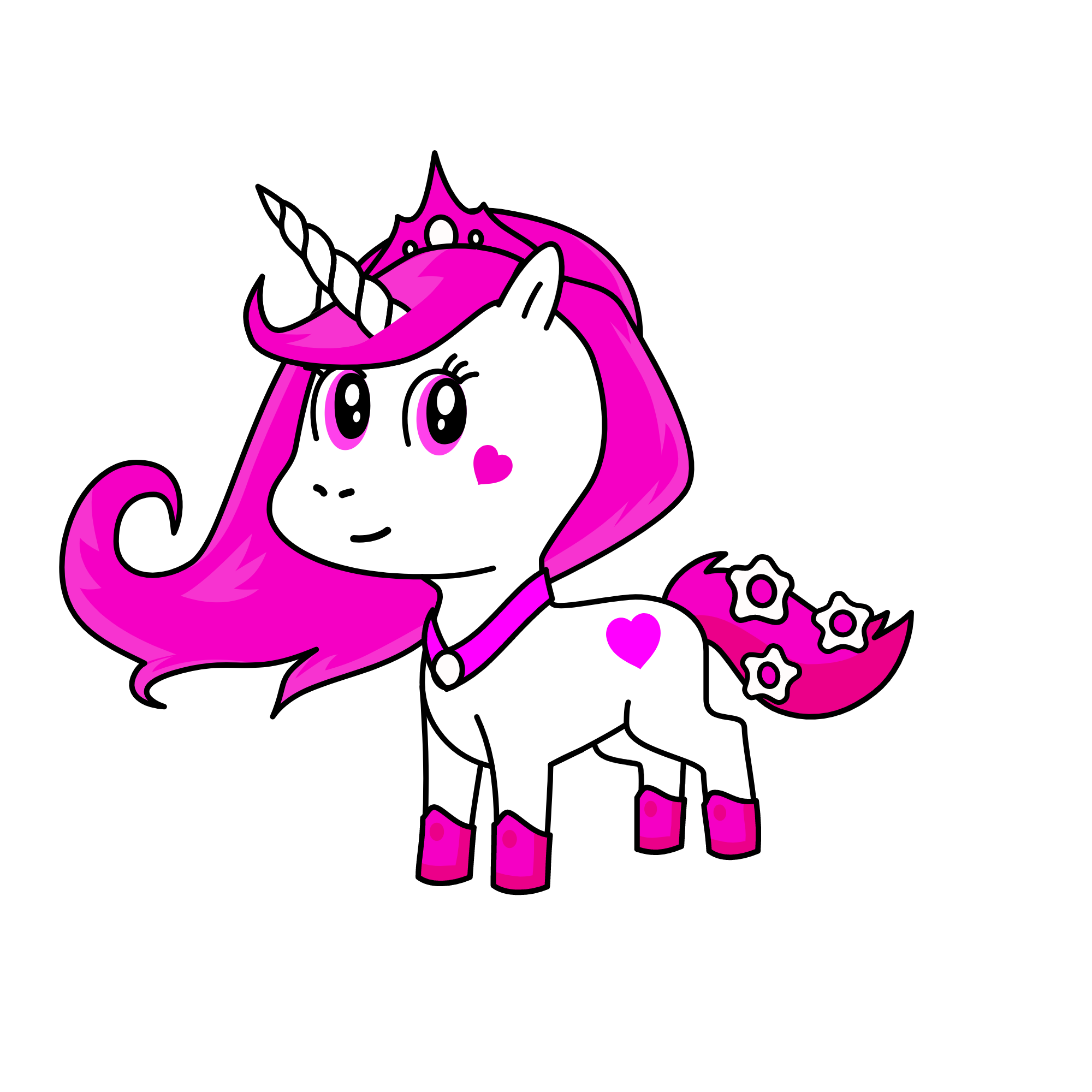 pinki, the unicorn