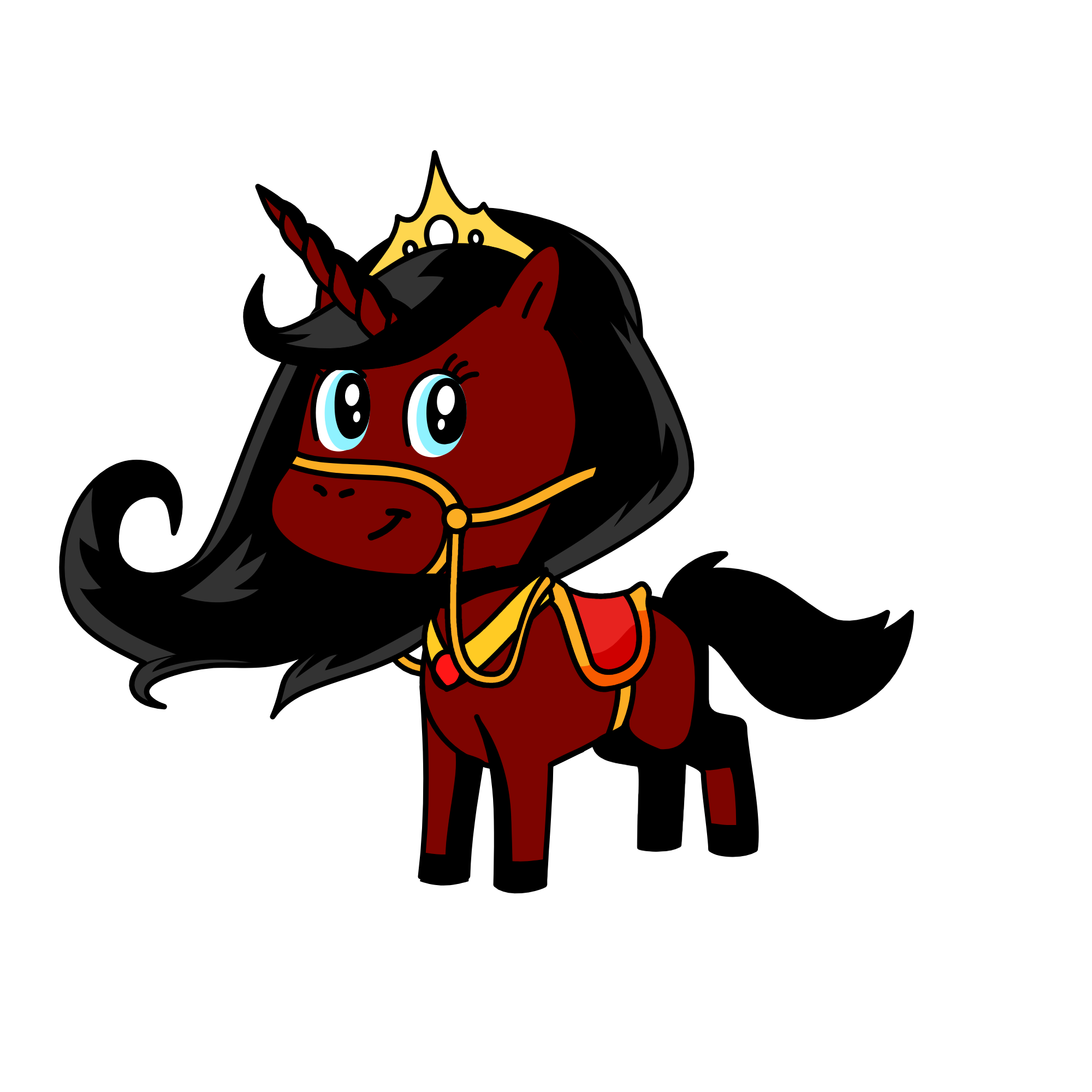 Queen Evangeline, the unicorn