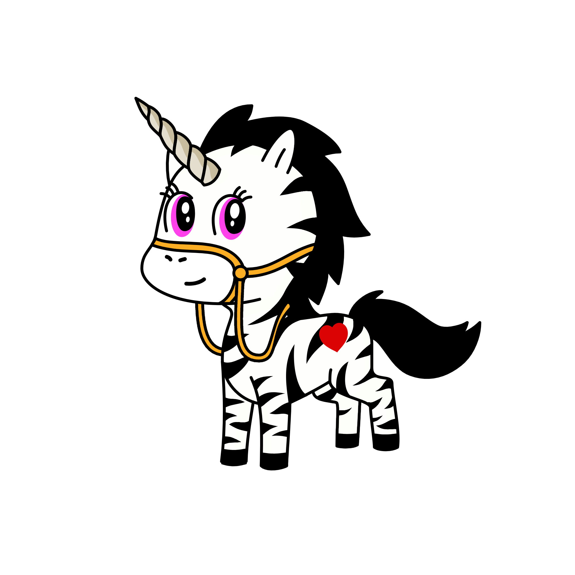 Zoey The Unicorn Zebra, the unicorn