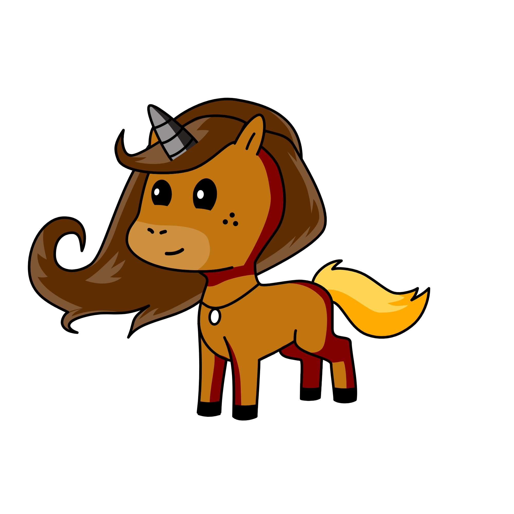 Brownie, the unicorn