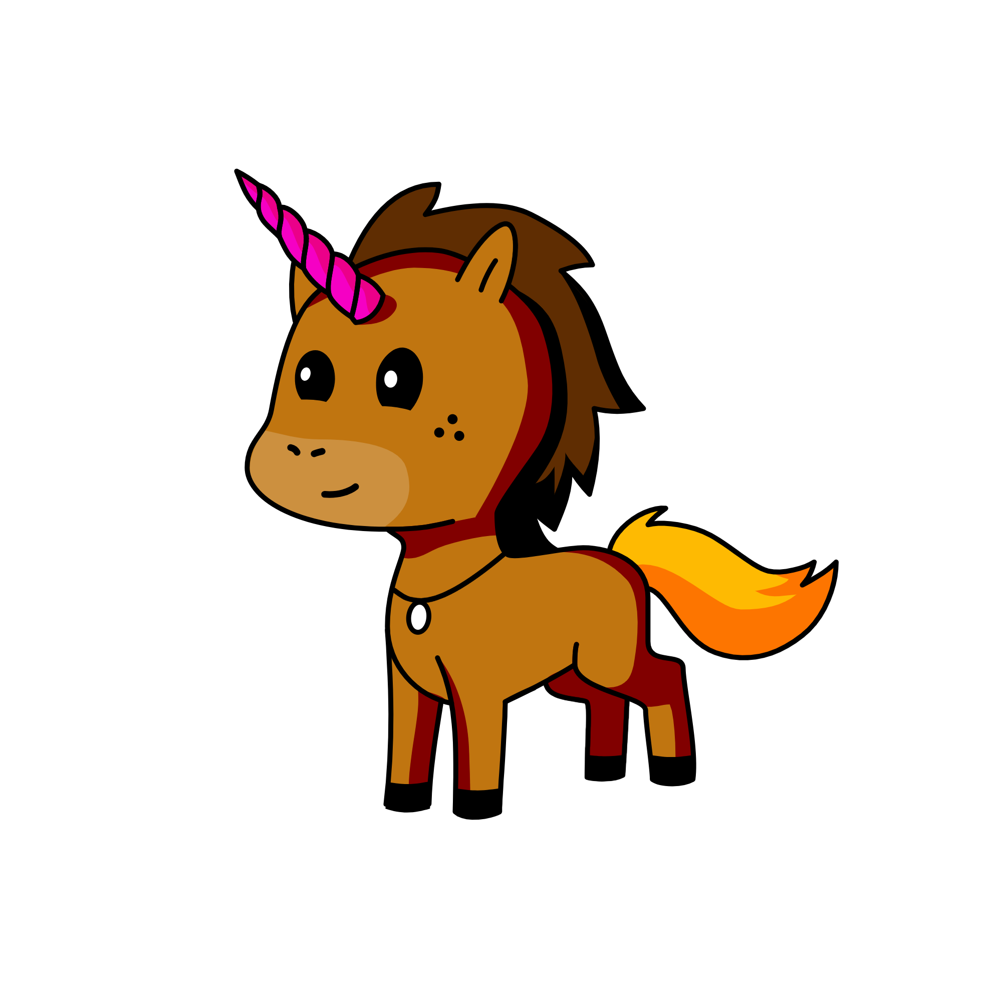Brownie, the unicorn