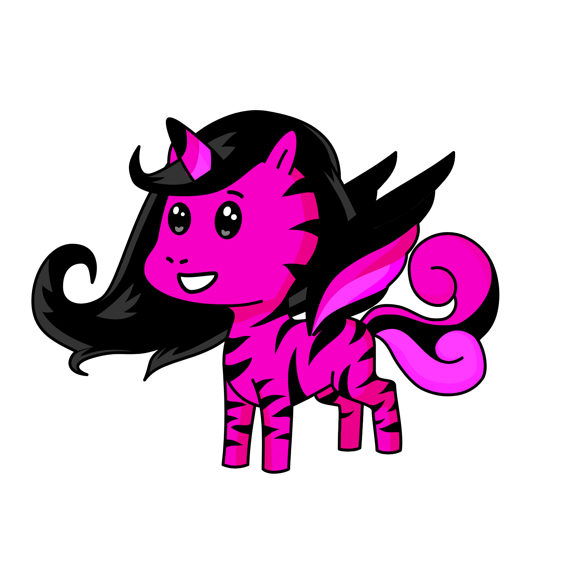 pink , the unicorn
