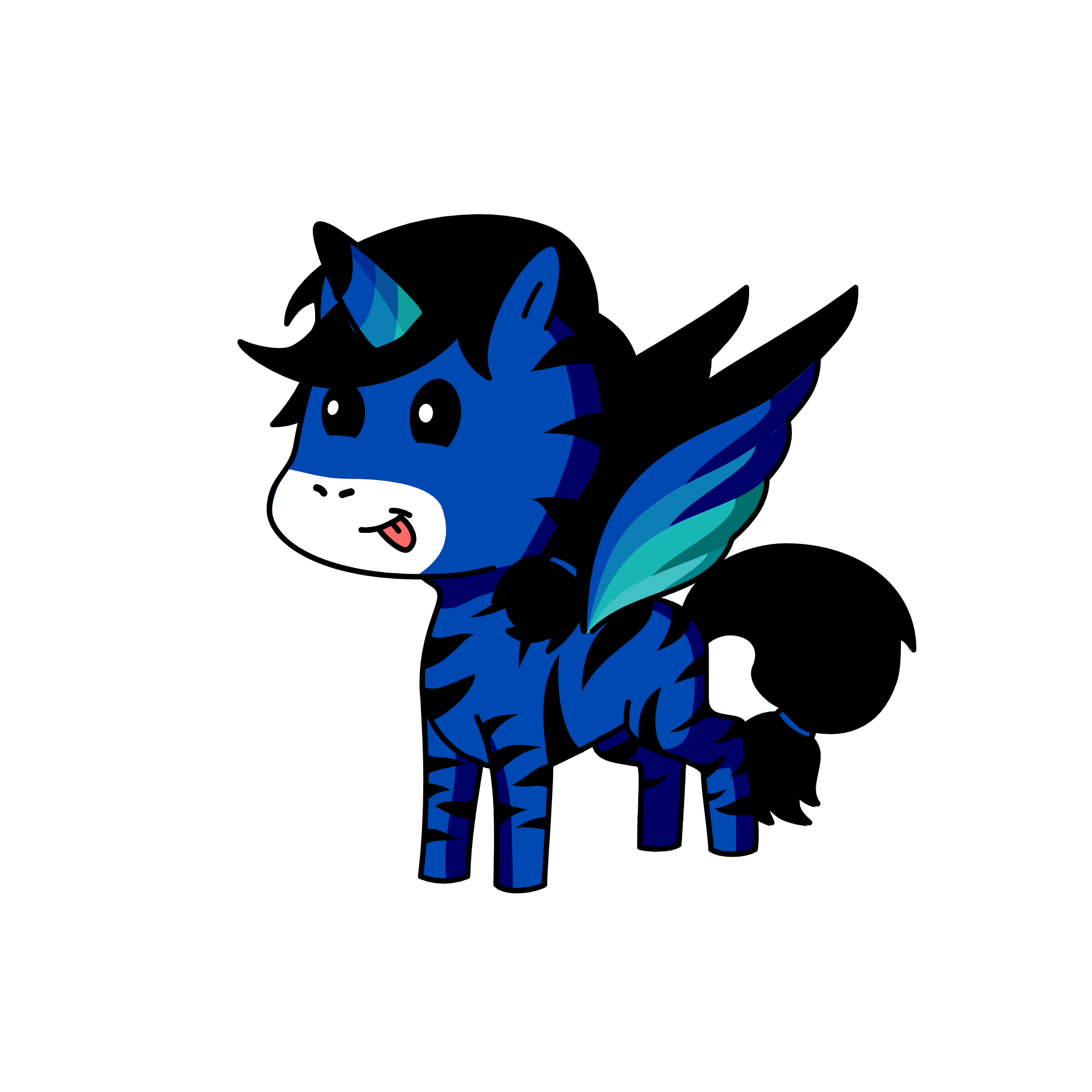 blueberry, the unicorn