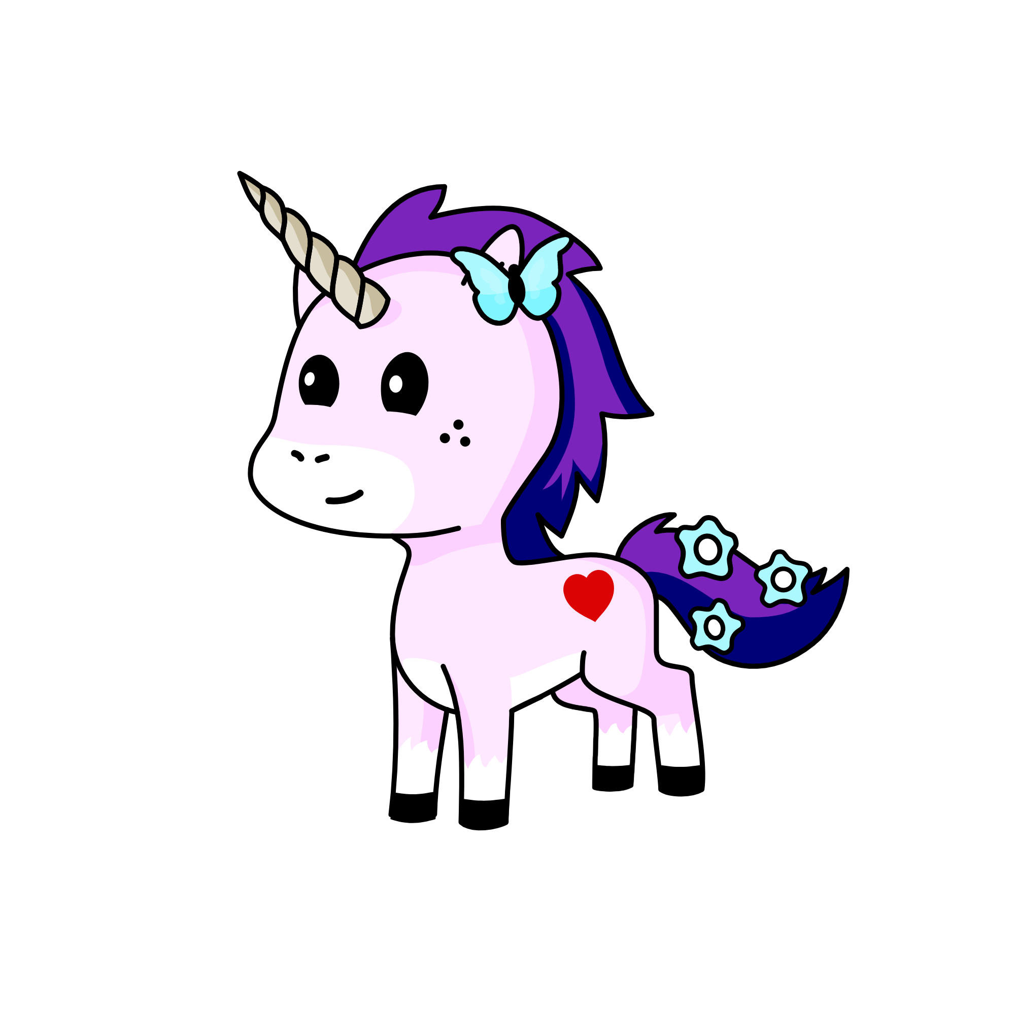 Swirlycloud, the unicorn