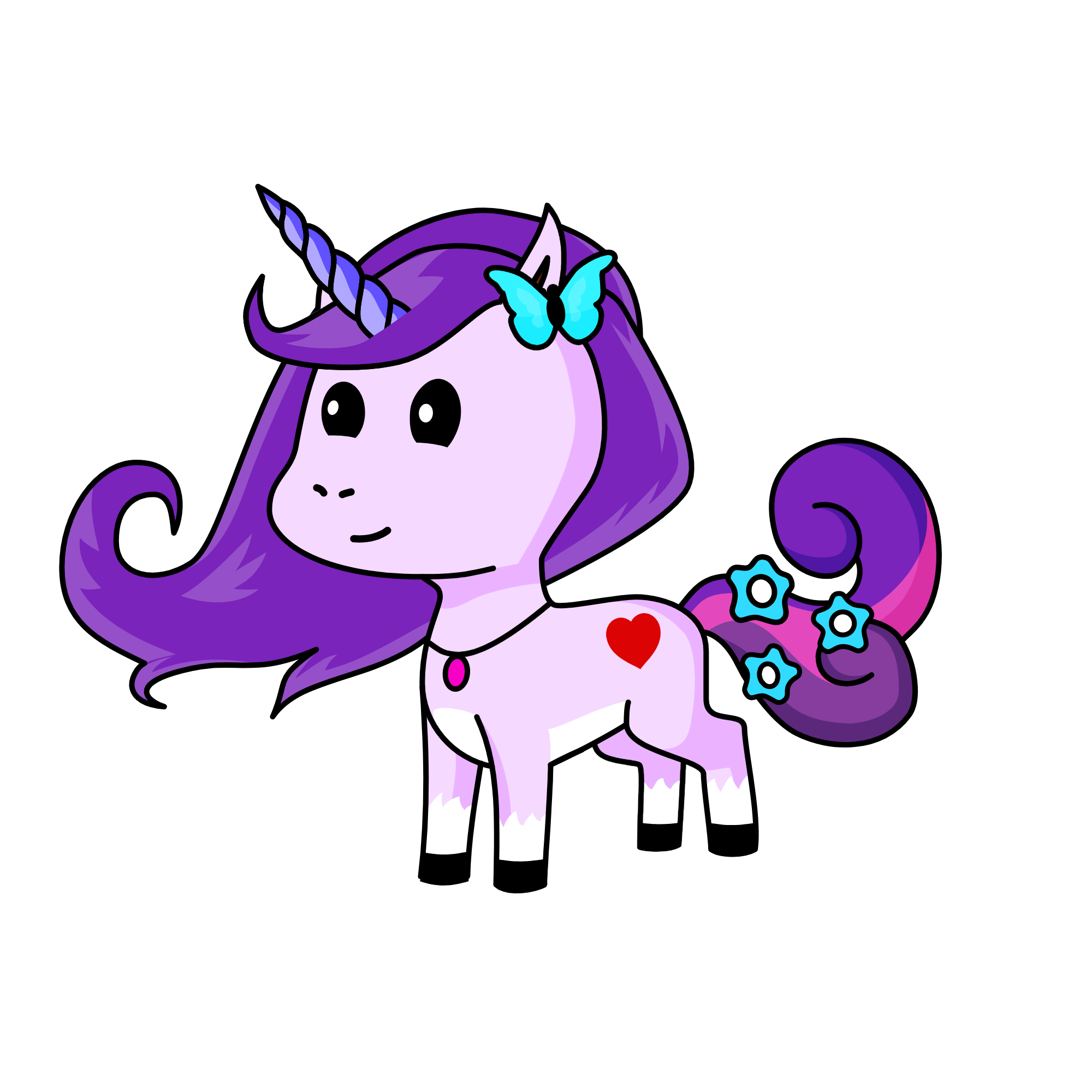 Swirly Cloud, the unicorn