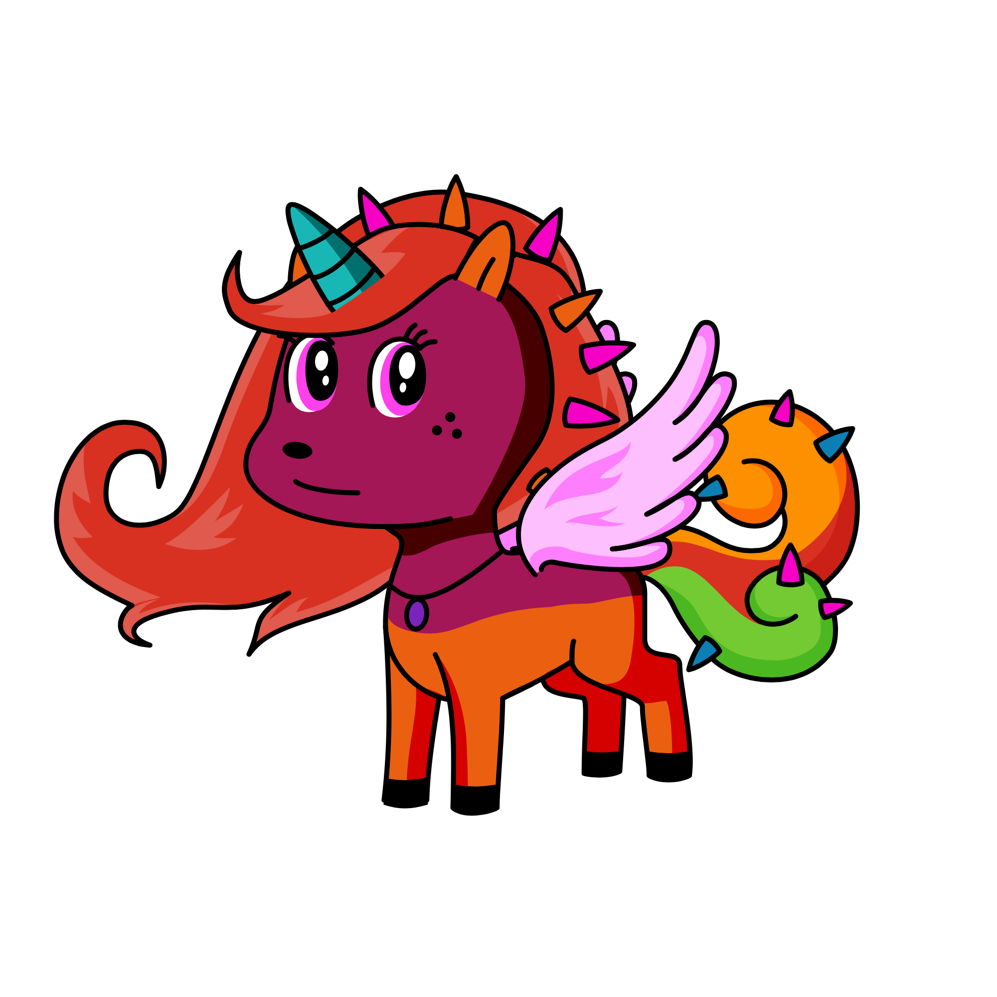 Fire rose, the unicorn