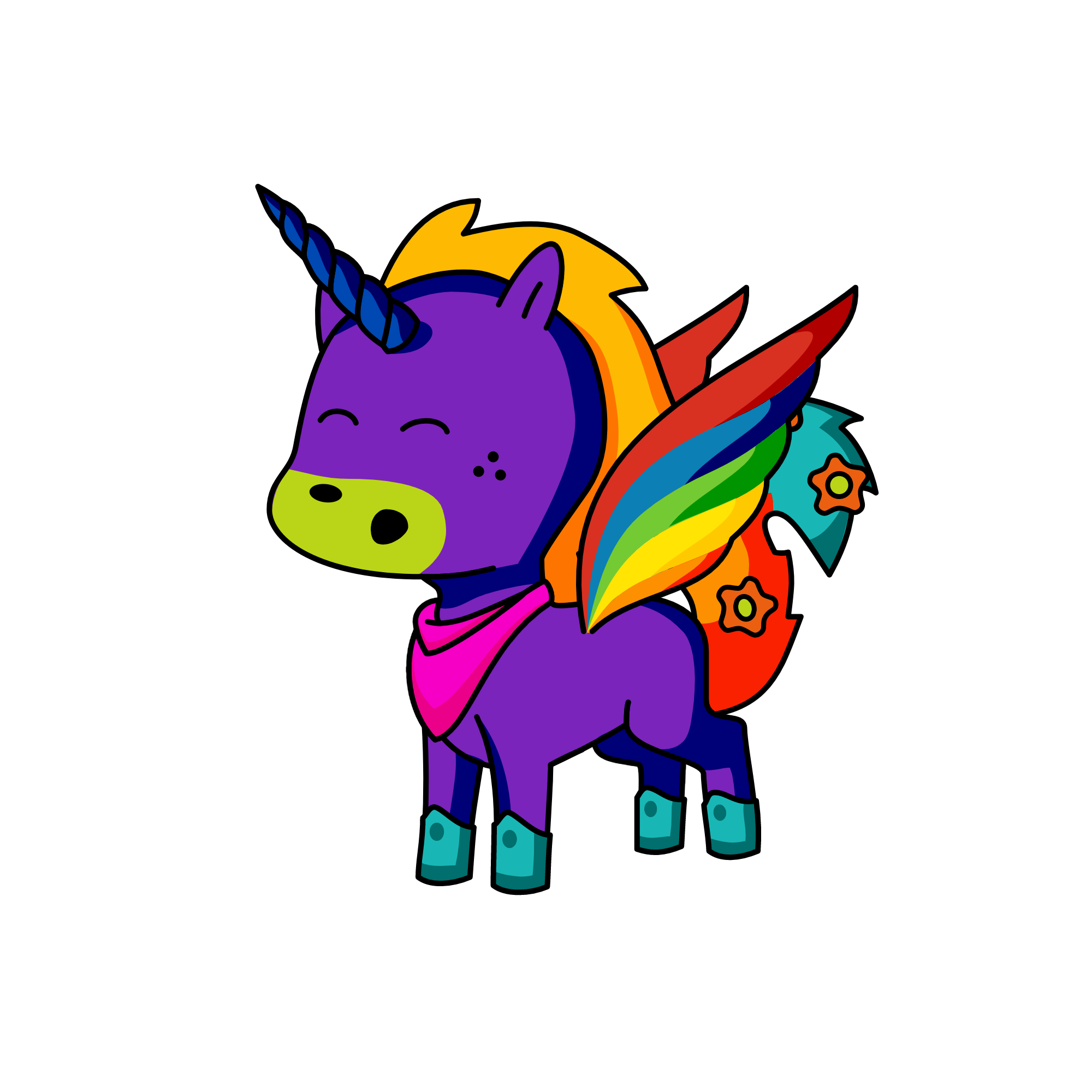 snowy, the unicorn