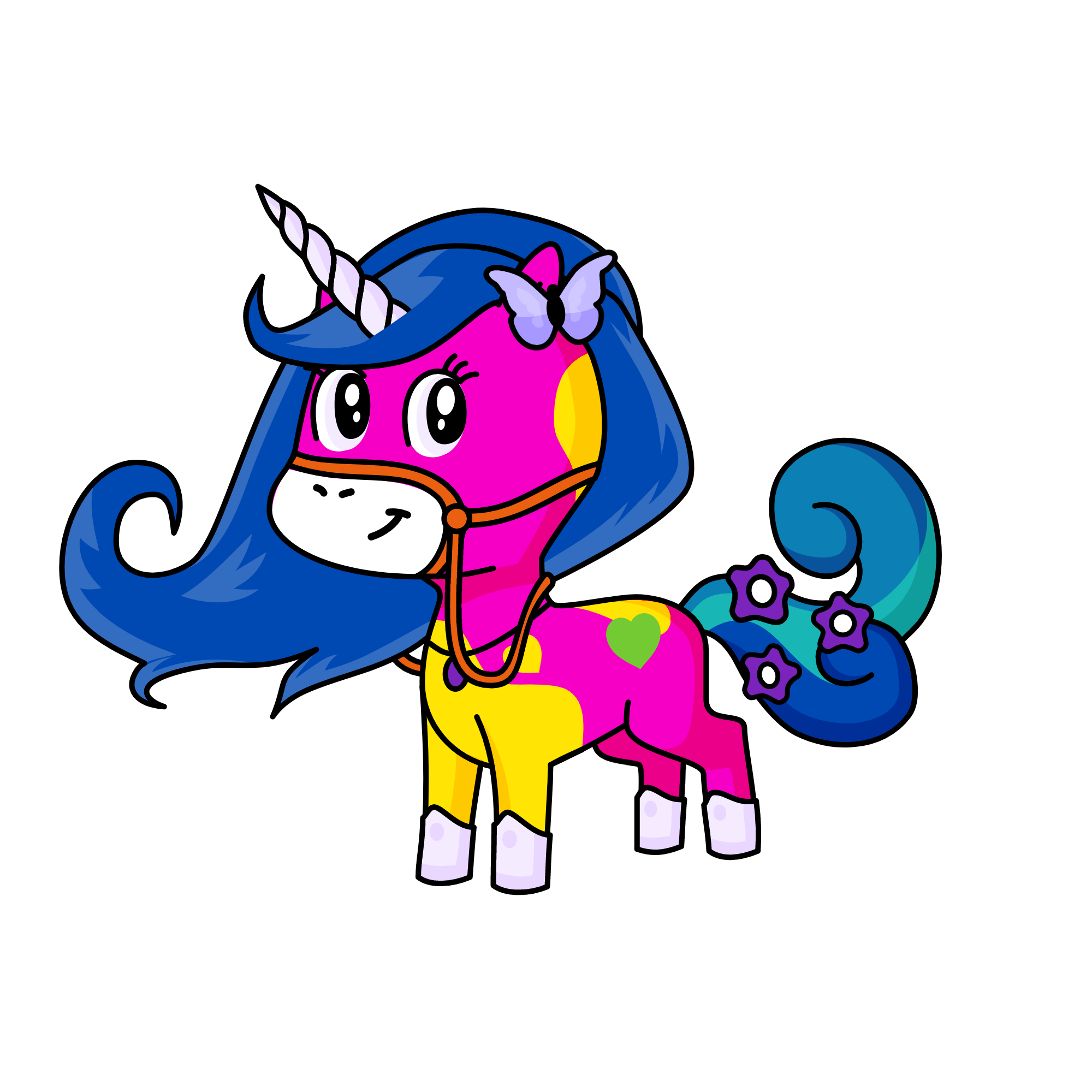 Rainbow, the unicorn