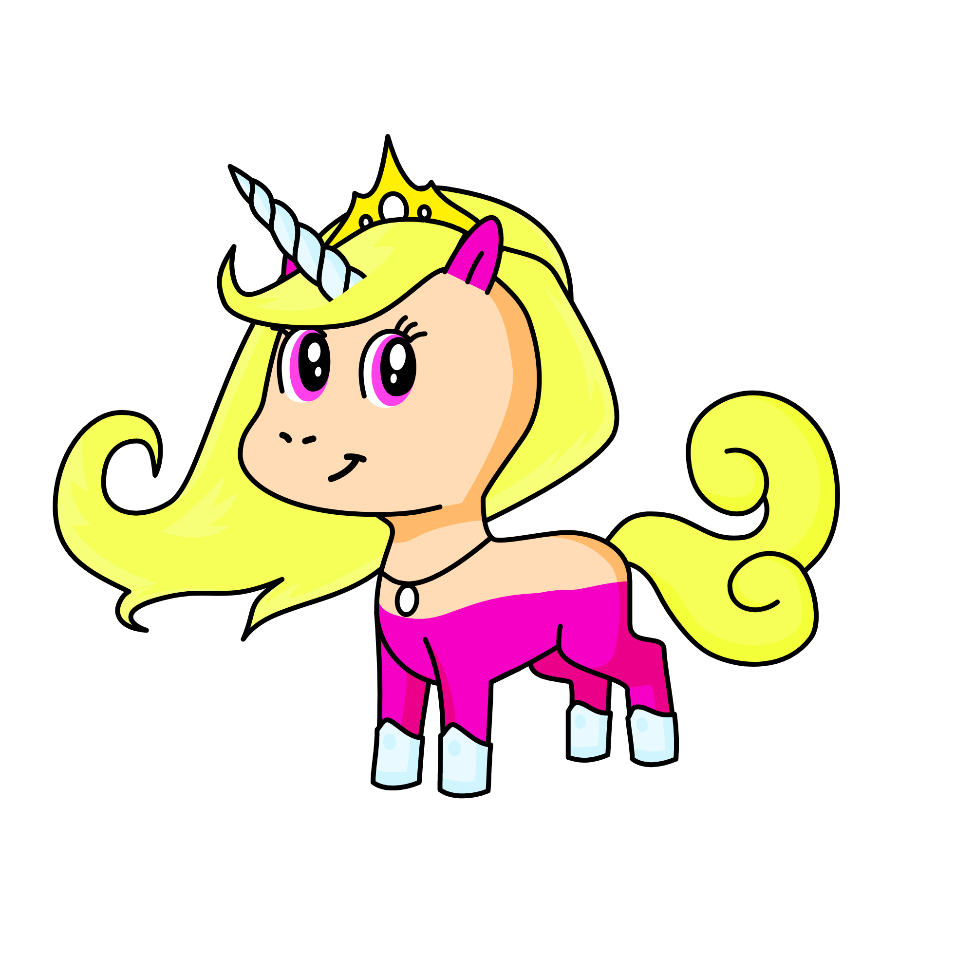 Sleeping Beauty, the unicorn