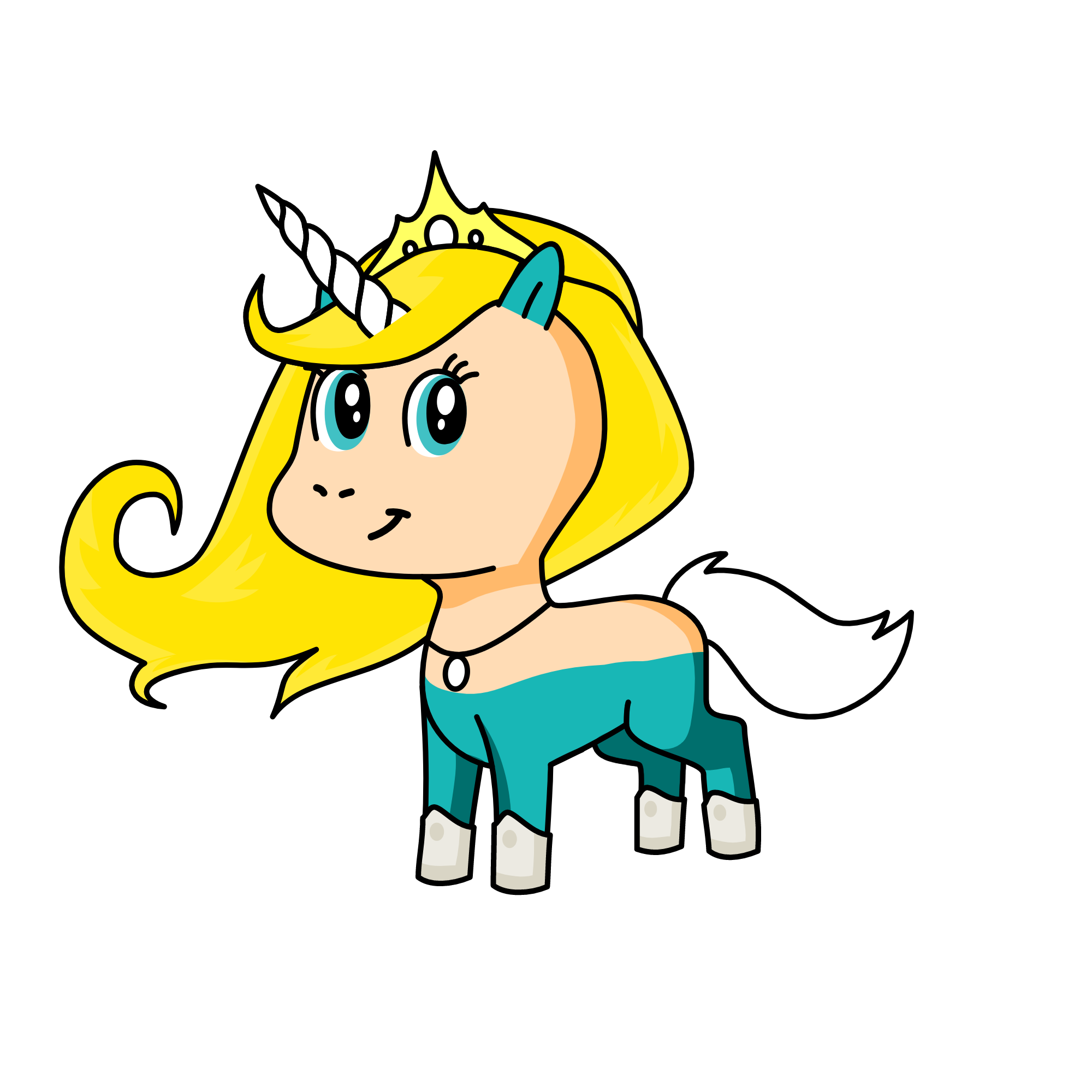 Cinderella, the unicorn