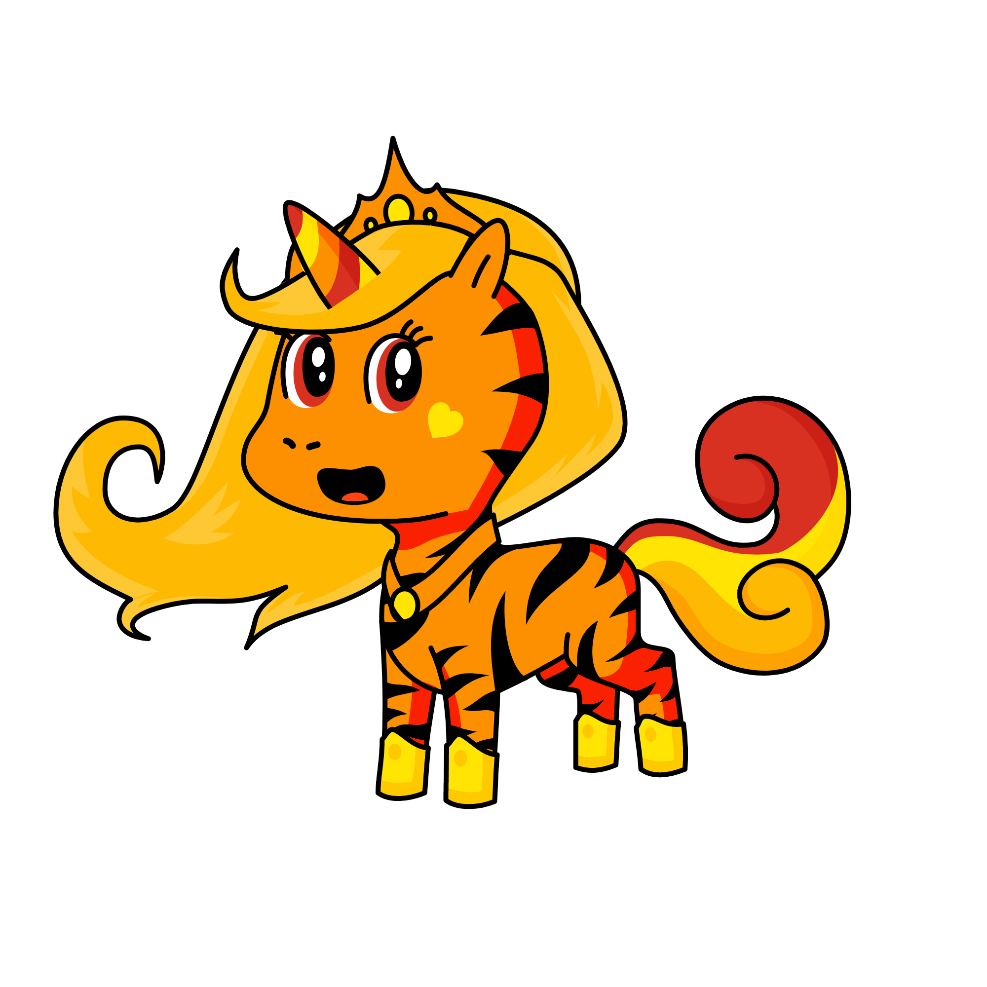 Tiger Princess, the unicorn