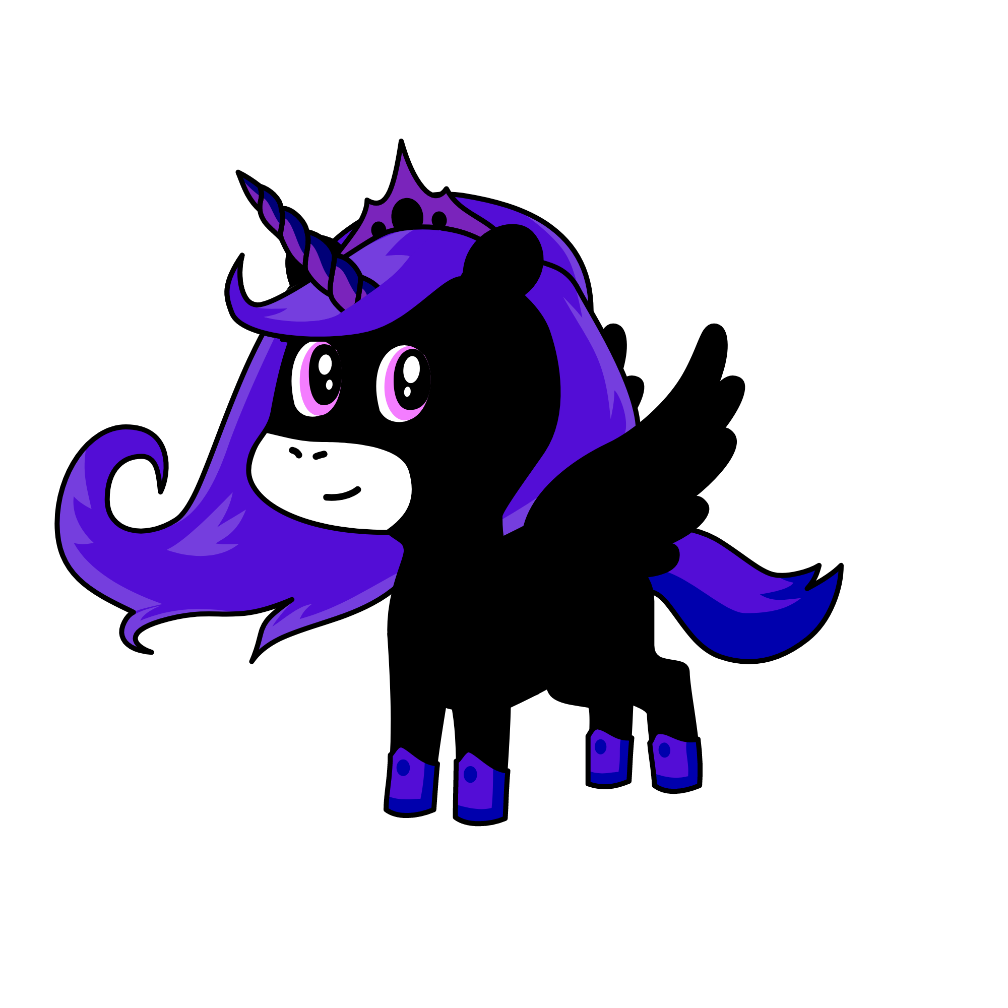 princesa luna, the unicorn