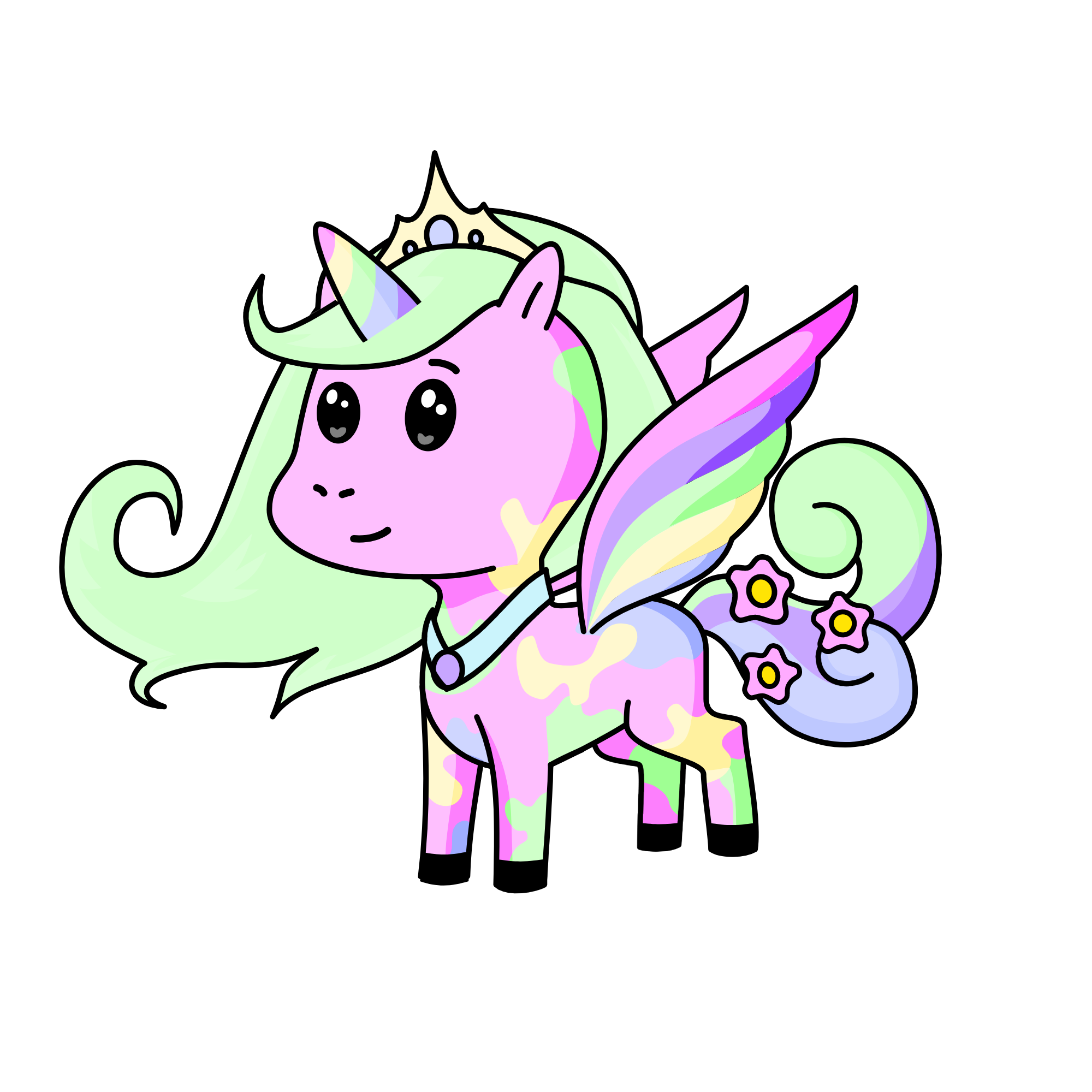 Pastel #2, the unicorn