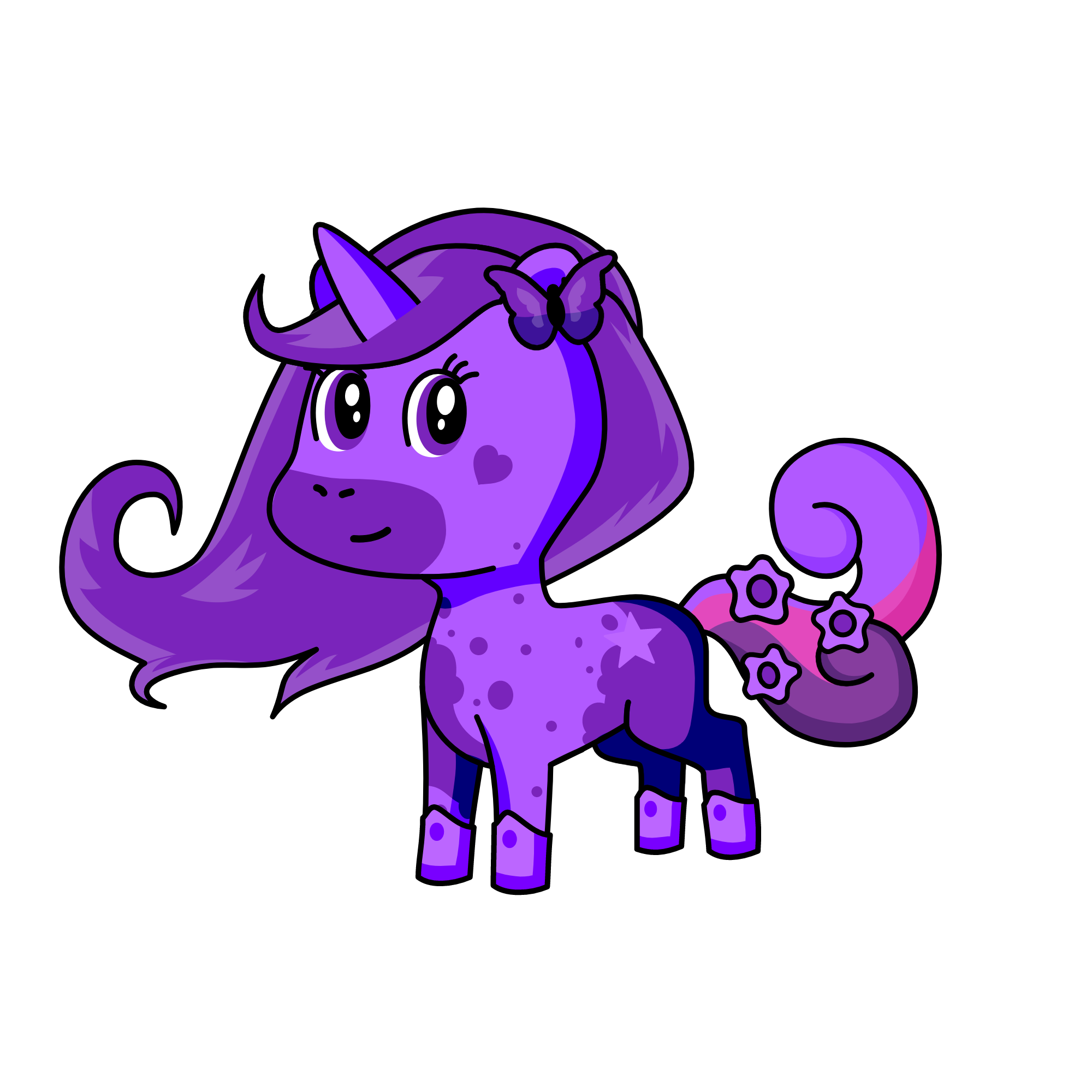 violet, the unicorn