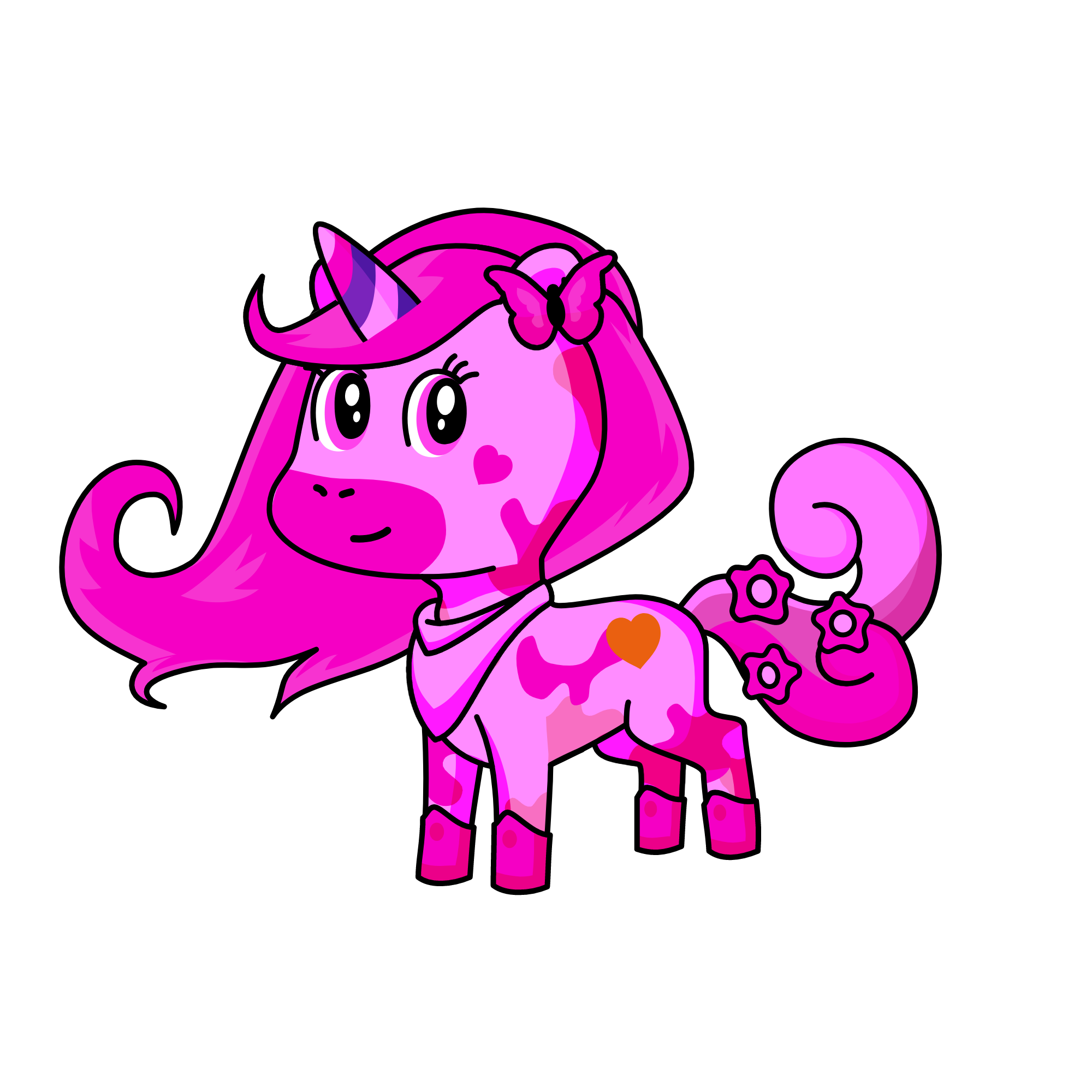 rose, the unicorn