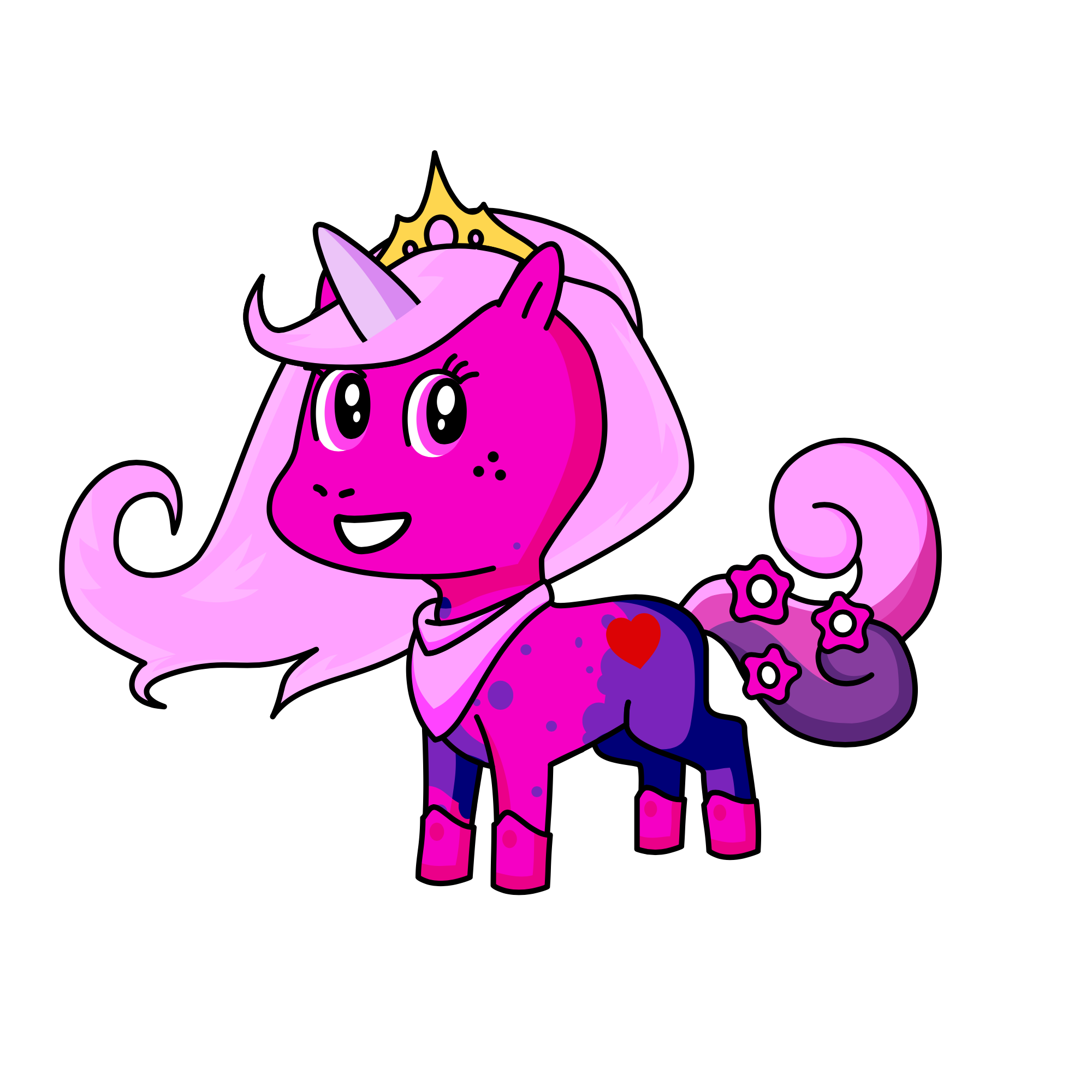 Sparkles, the unicorn