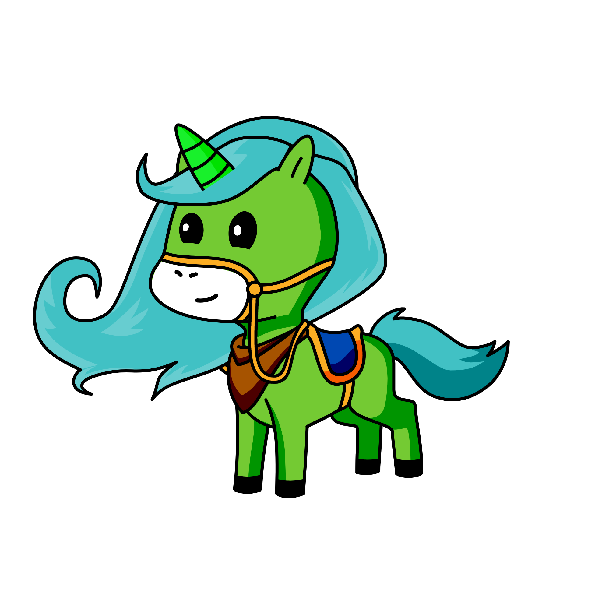 Girl Scout Brownie, the unicorn