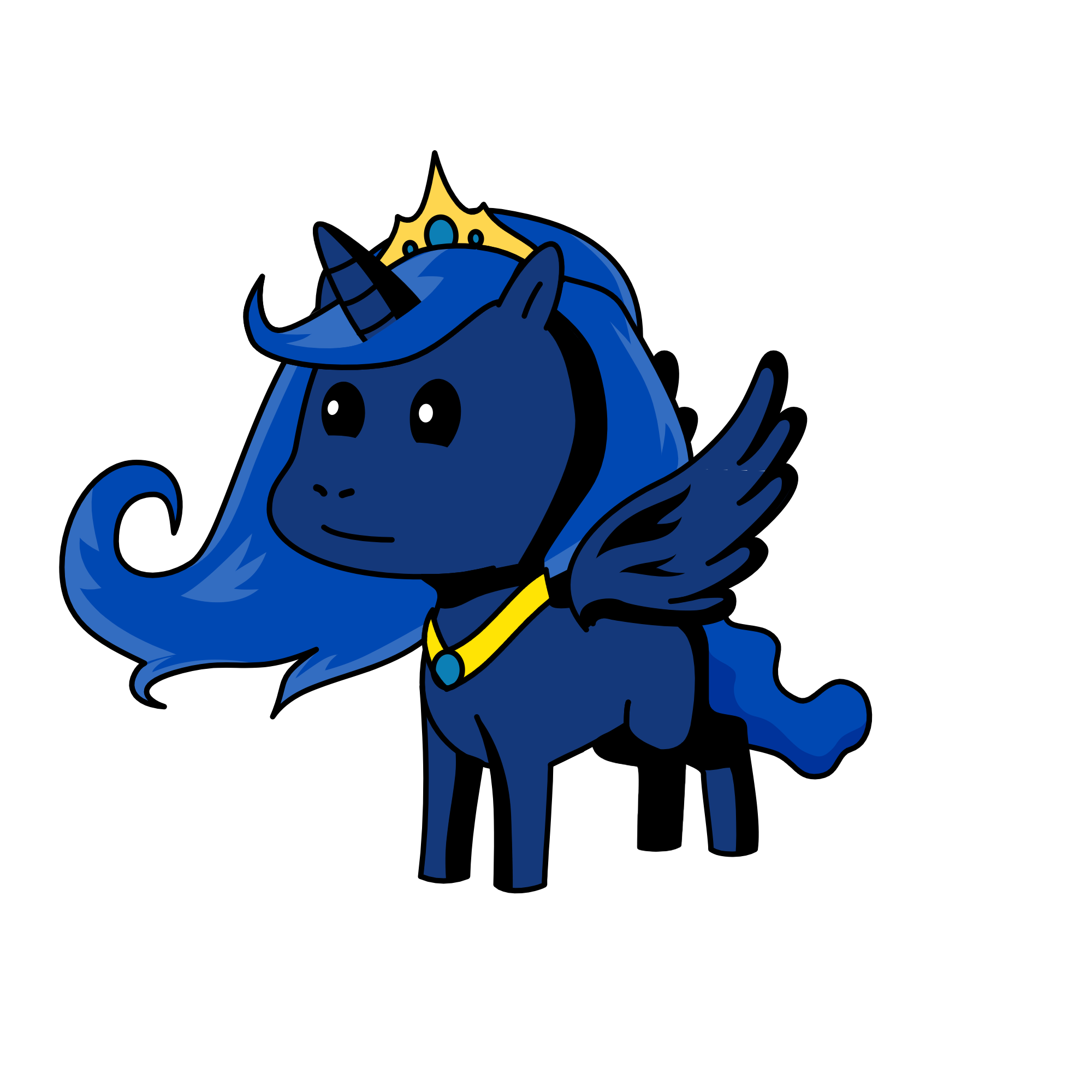 Princess Luna, the unicorn