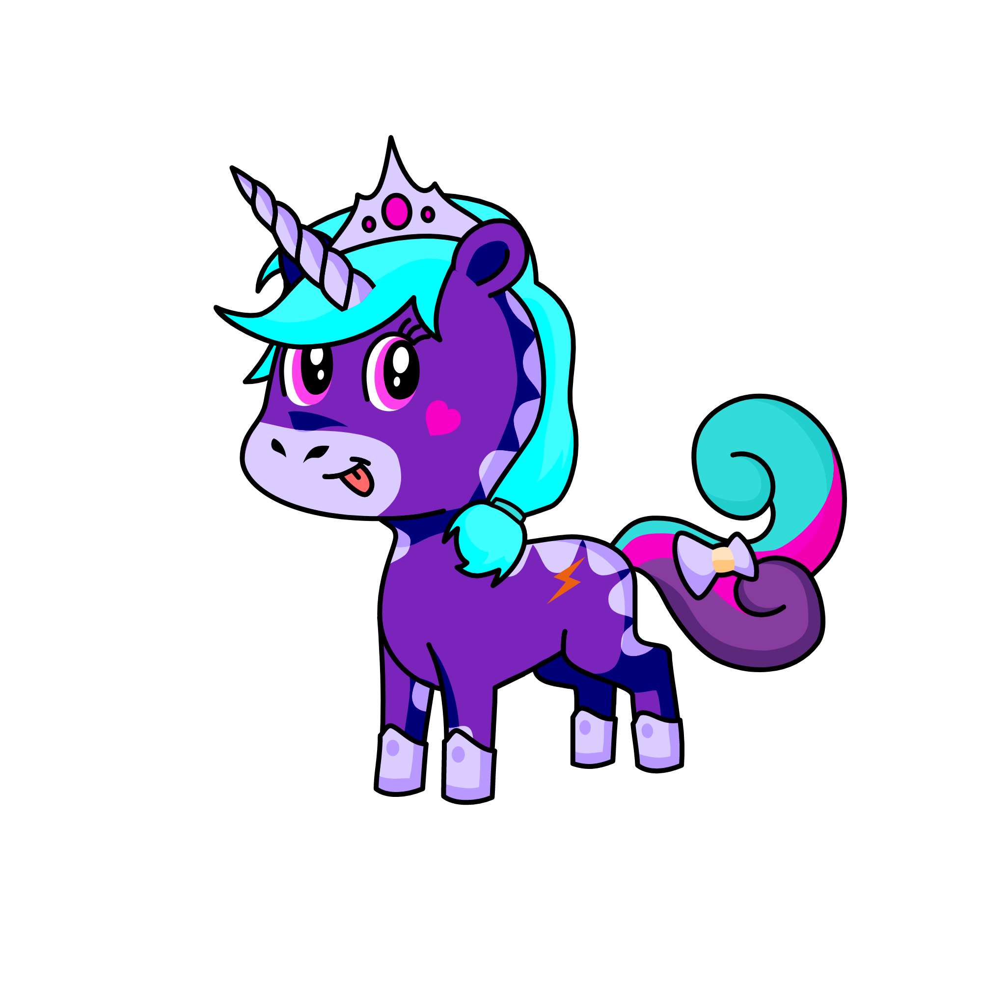 snowy, the unicorn