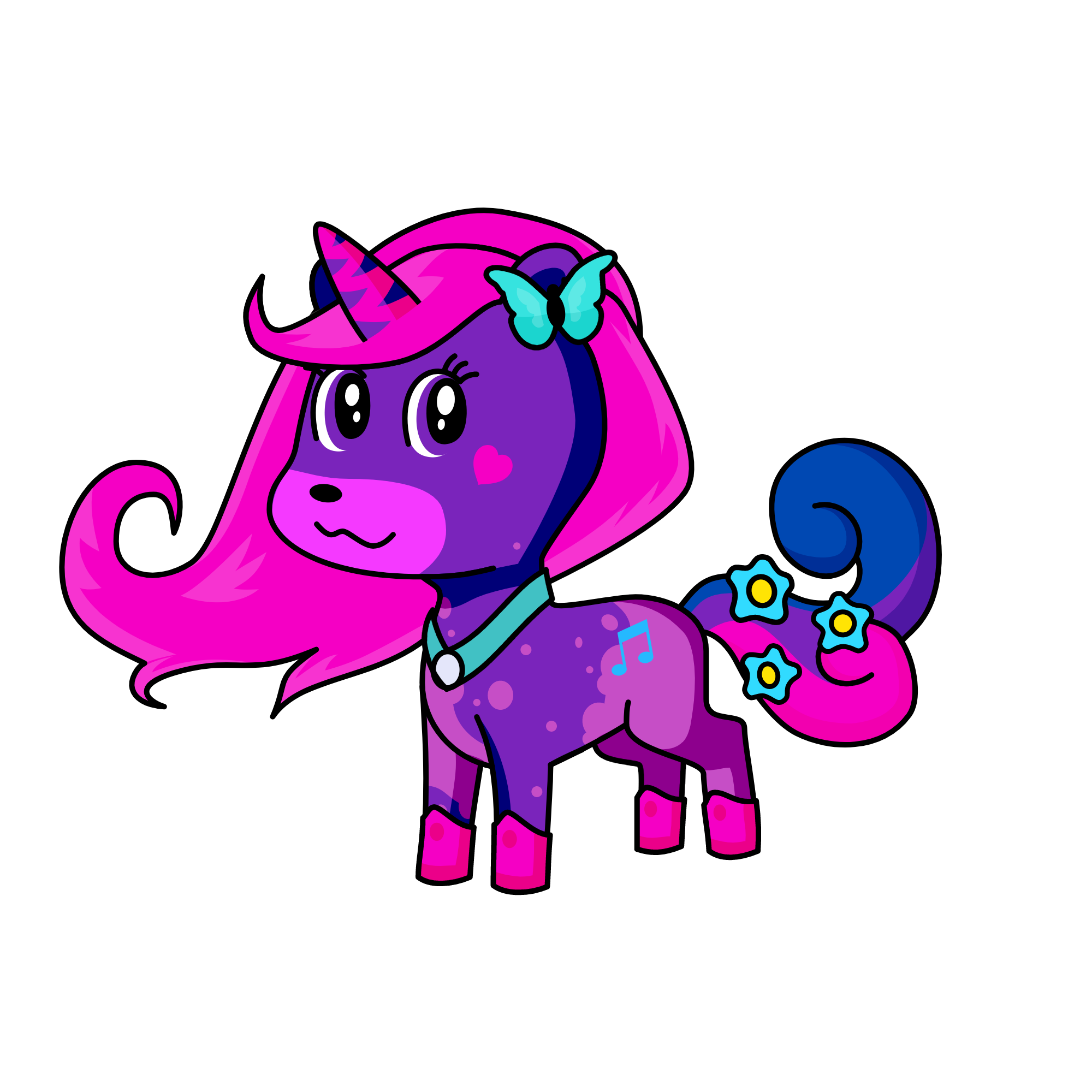 moonlight, the unicorn