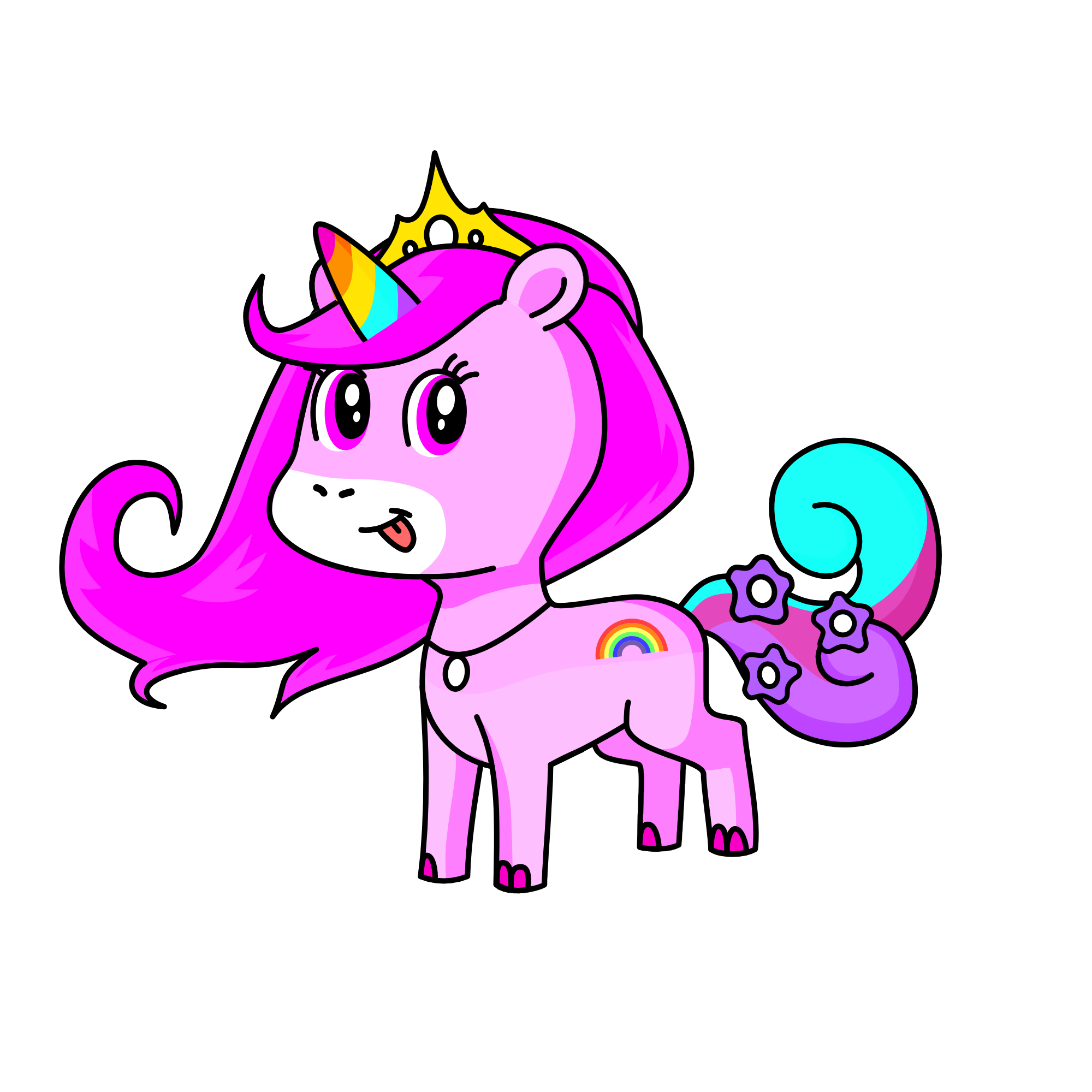 Sparkles, the unicorn
