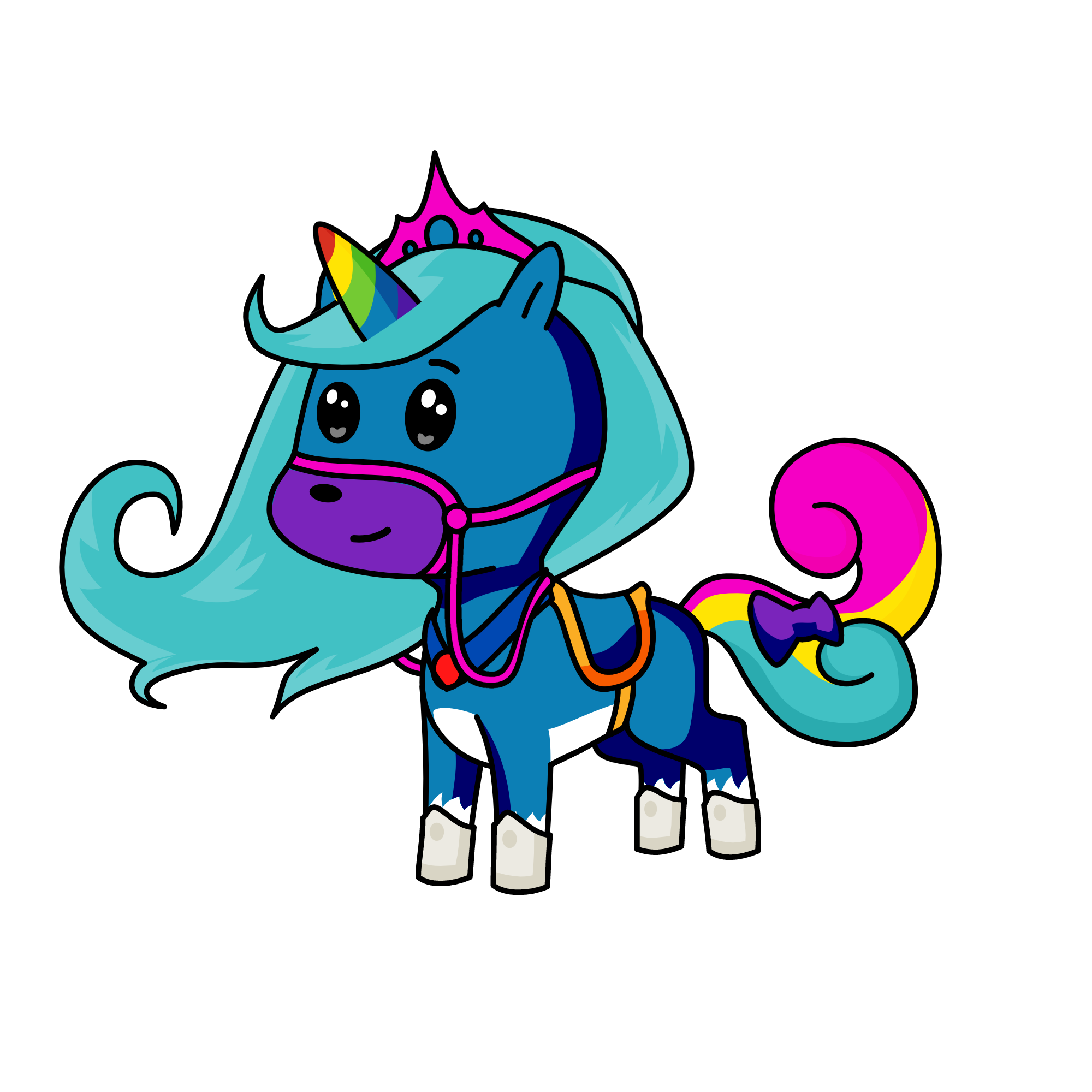 Riding the blues, the unicorn