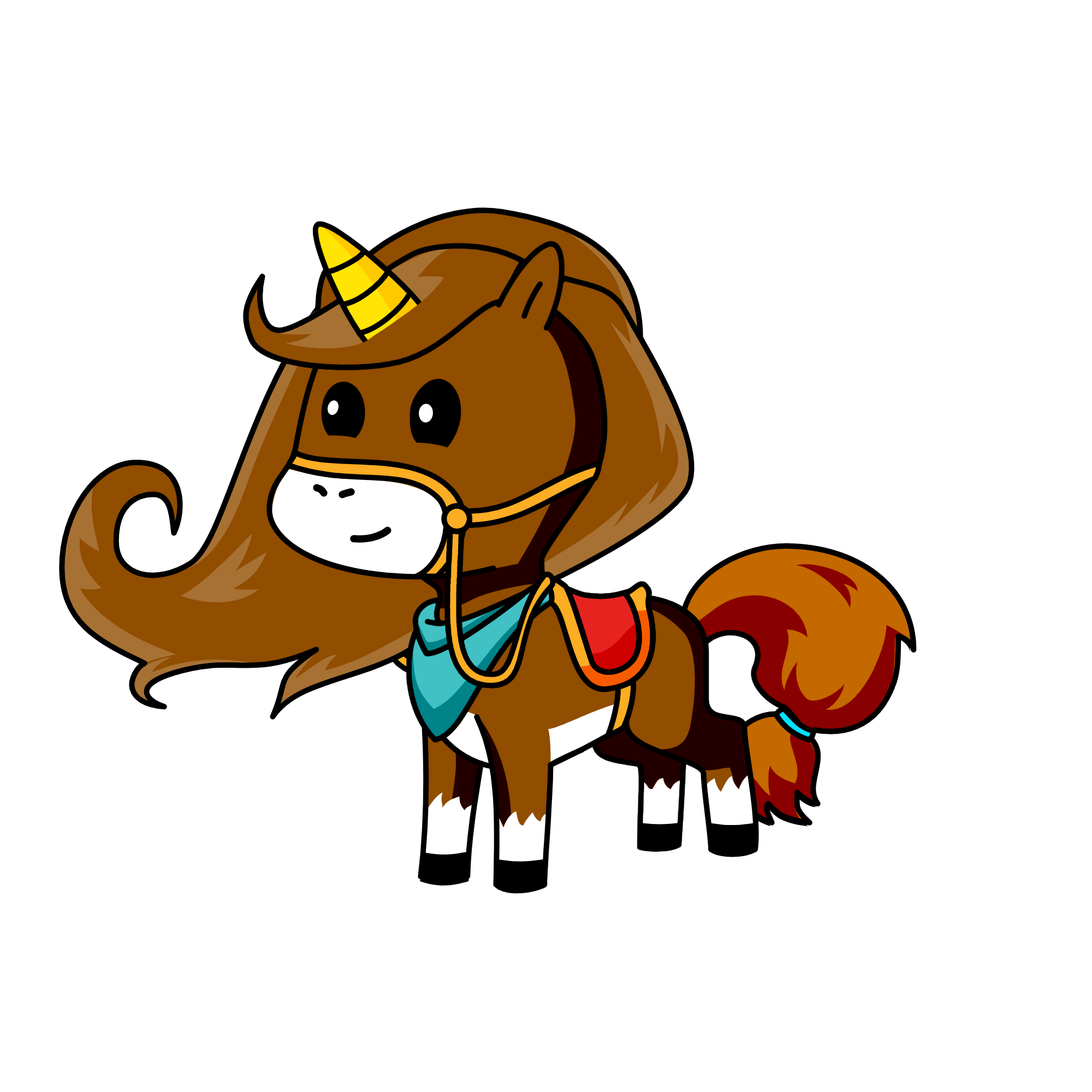 Chocolate (Going for a midnight ride), the unicorn