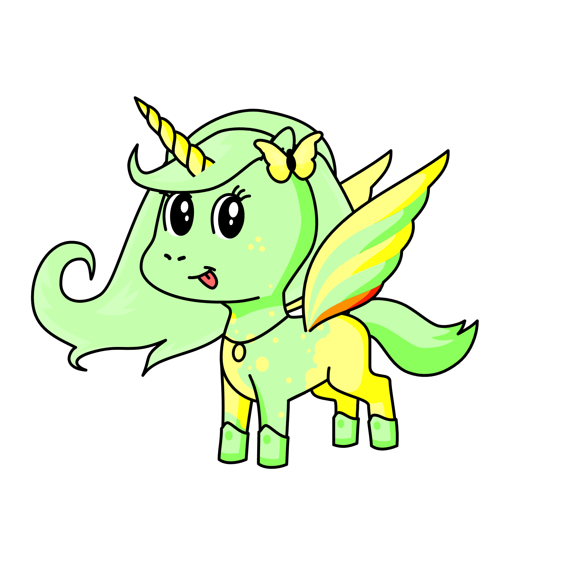 lime, the unicorn