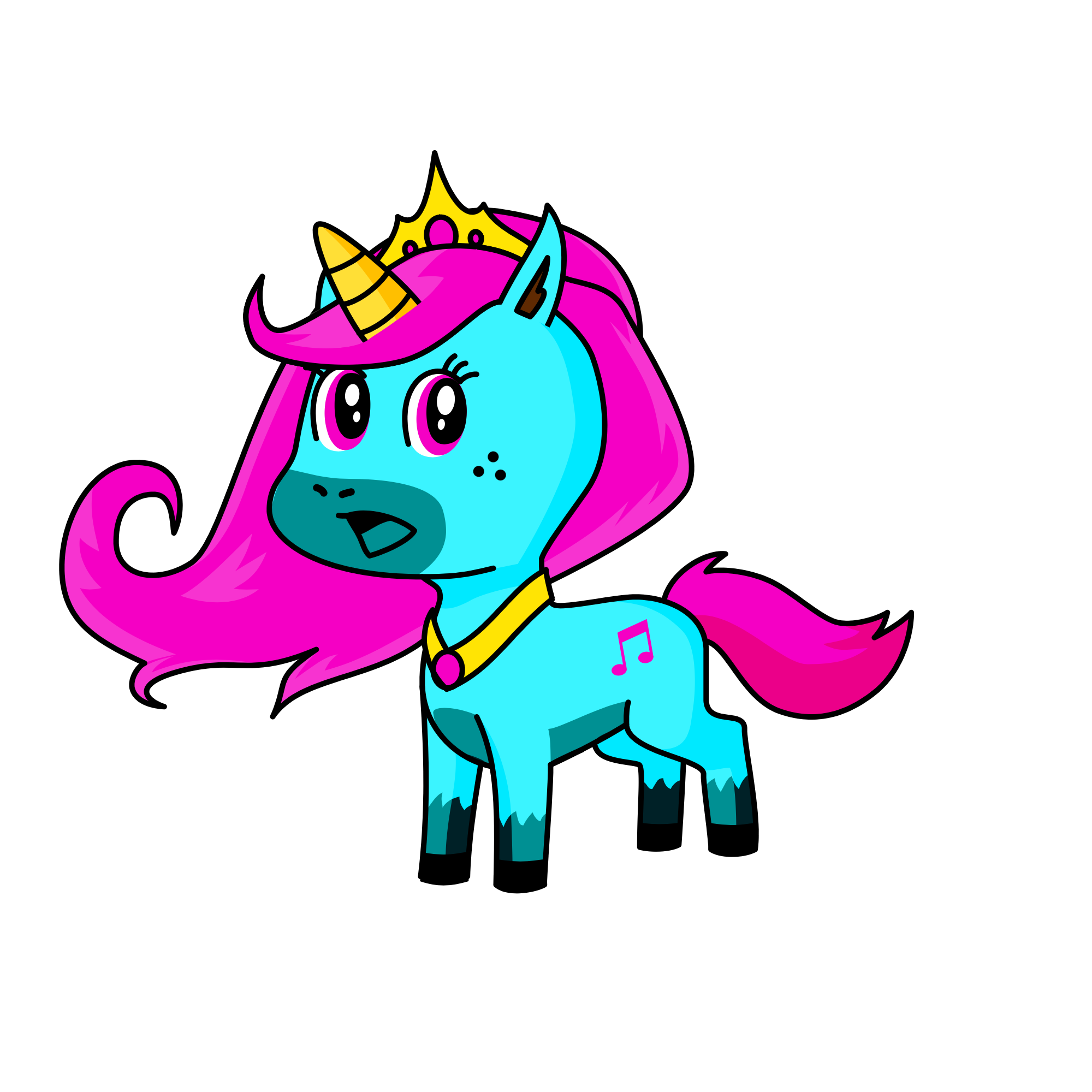 Princess songbird , the unicorn