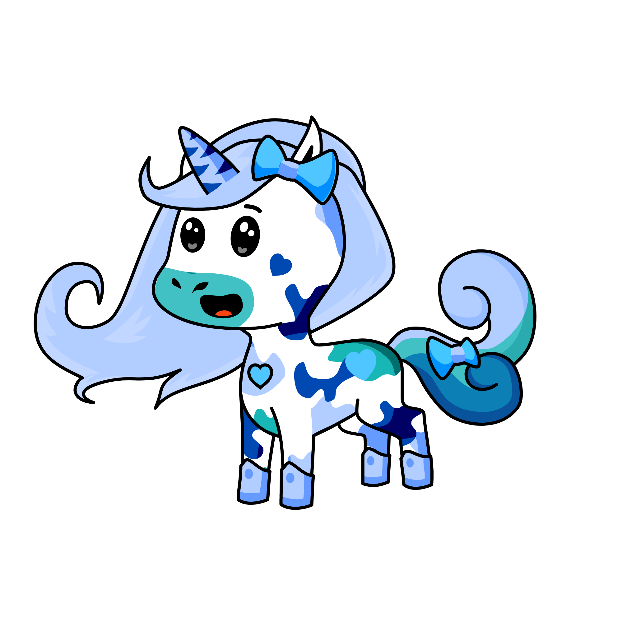 Sky Blue, the unicorn