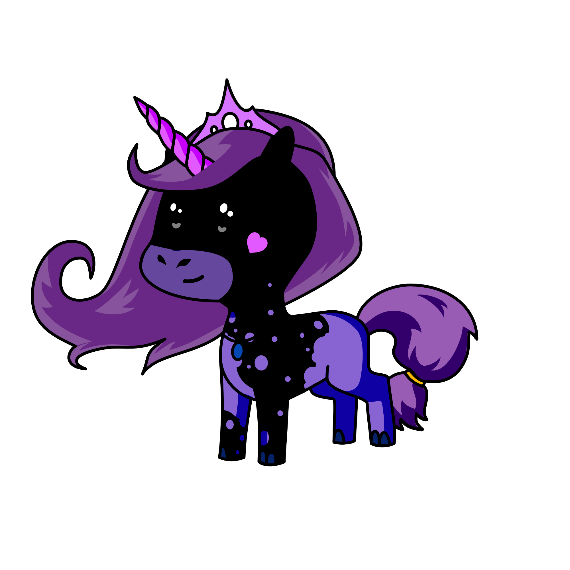 Midnightcorn Queen, the unicorn