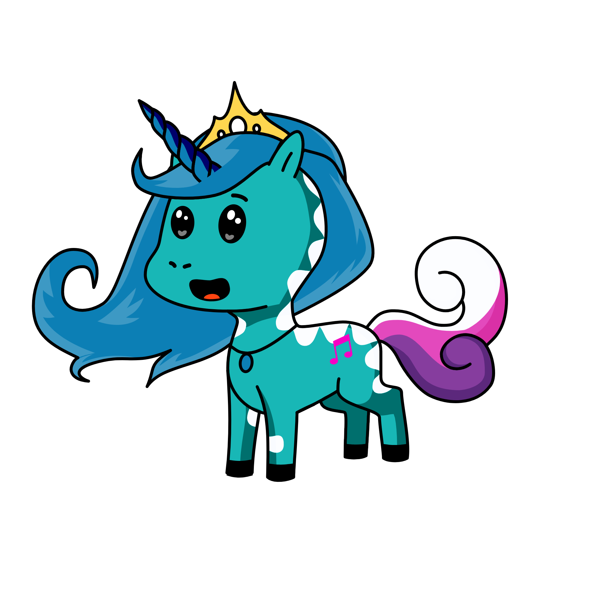 Snow Queen, the unicorn