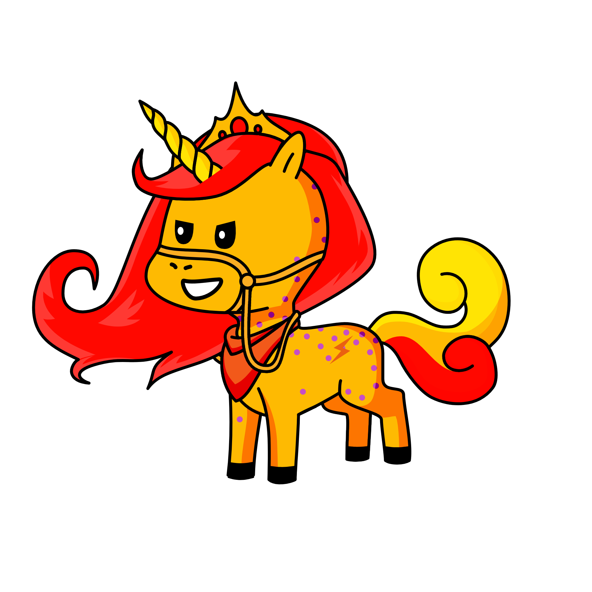 Flame, the unicorn