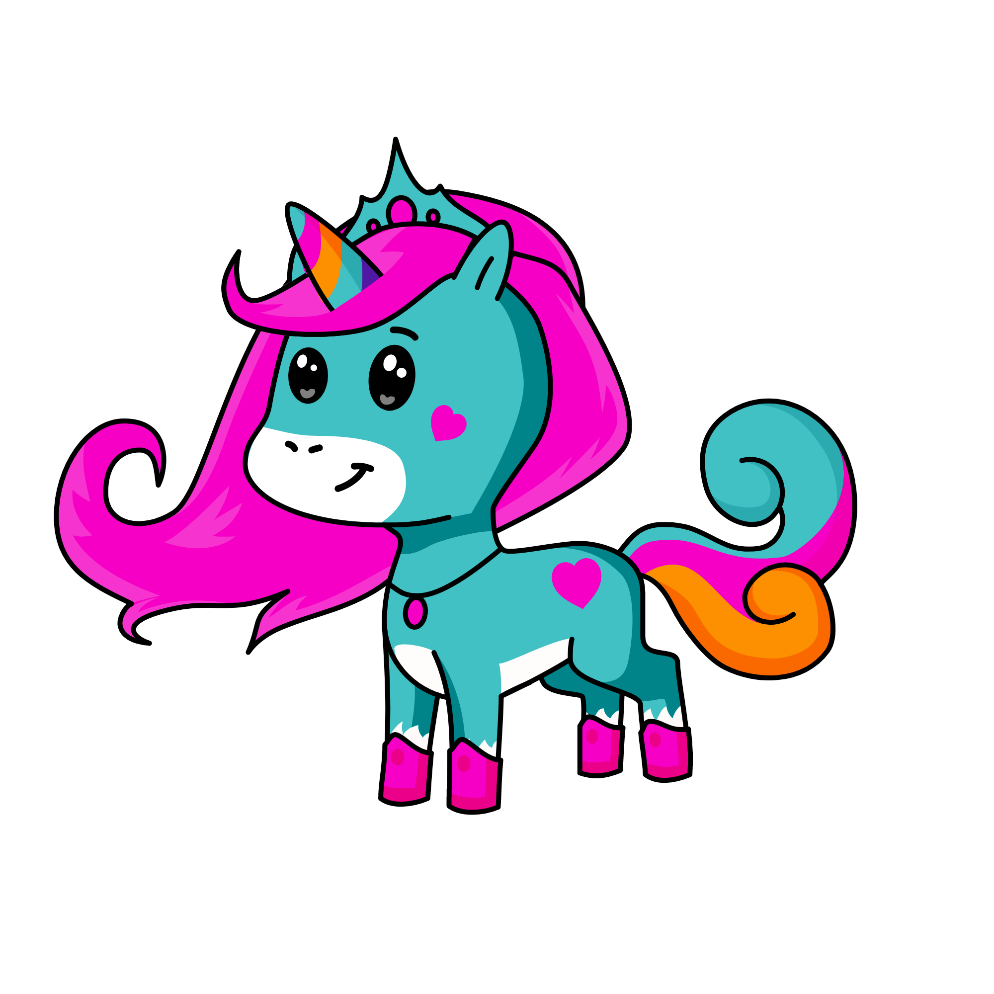 BLUE UNICORN, the unicorn