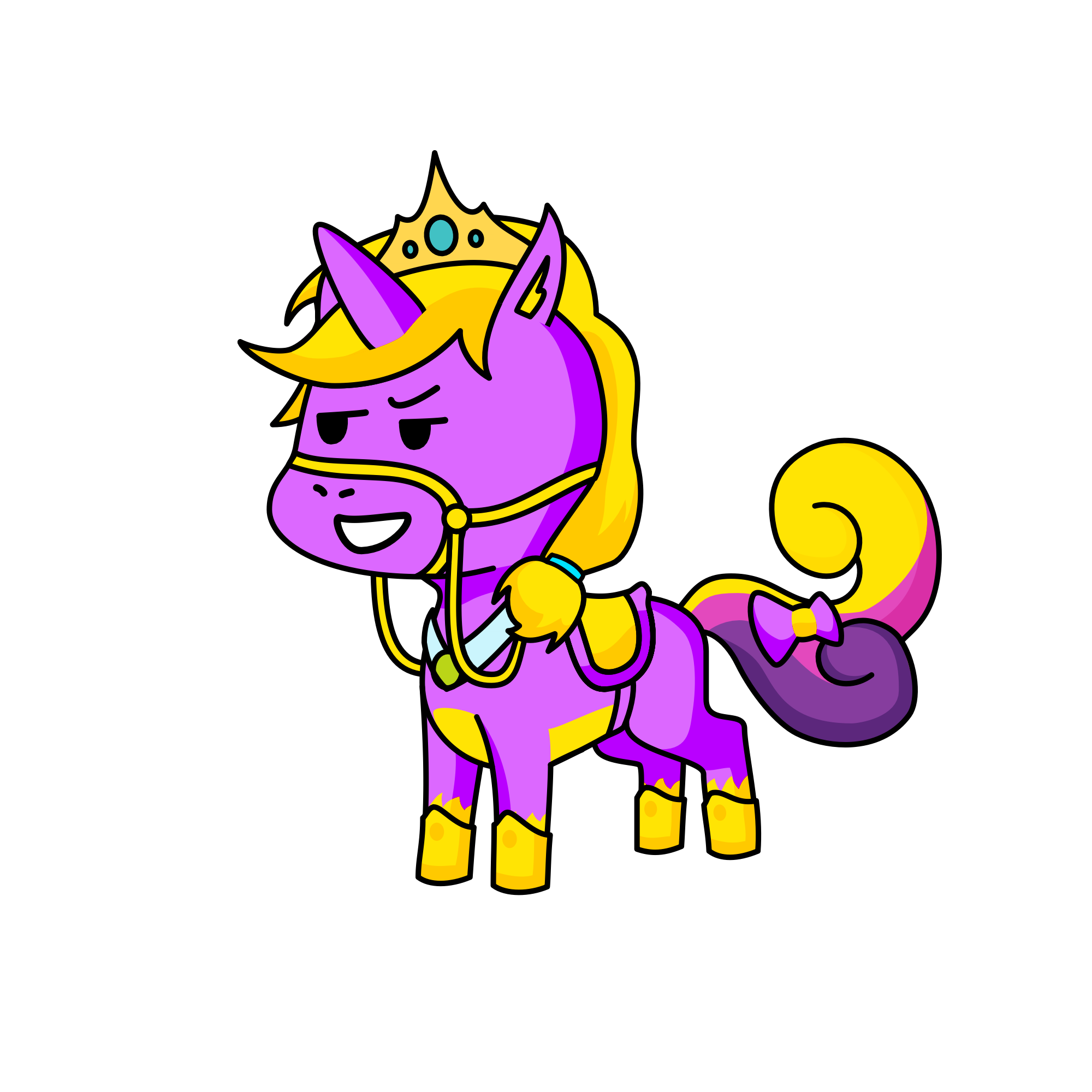 spoiled brat (Suzy) , the unicorn