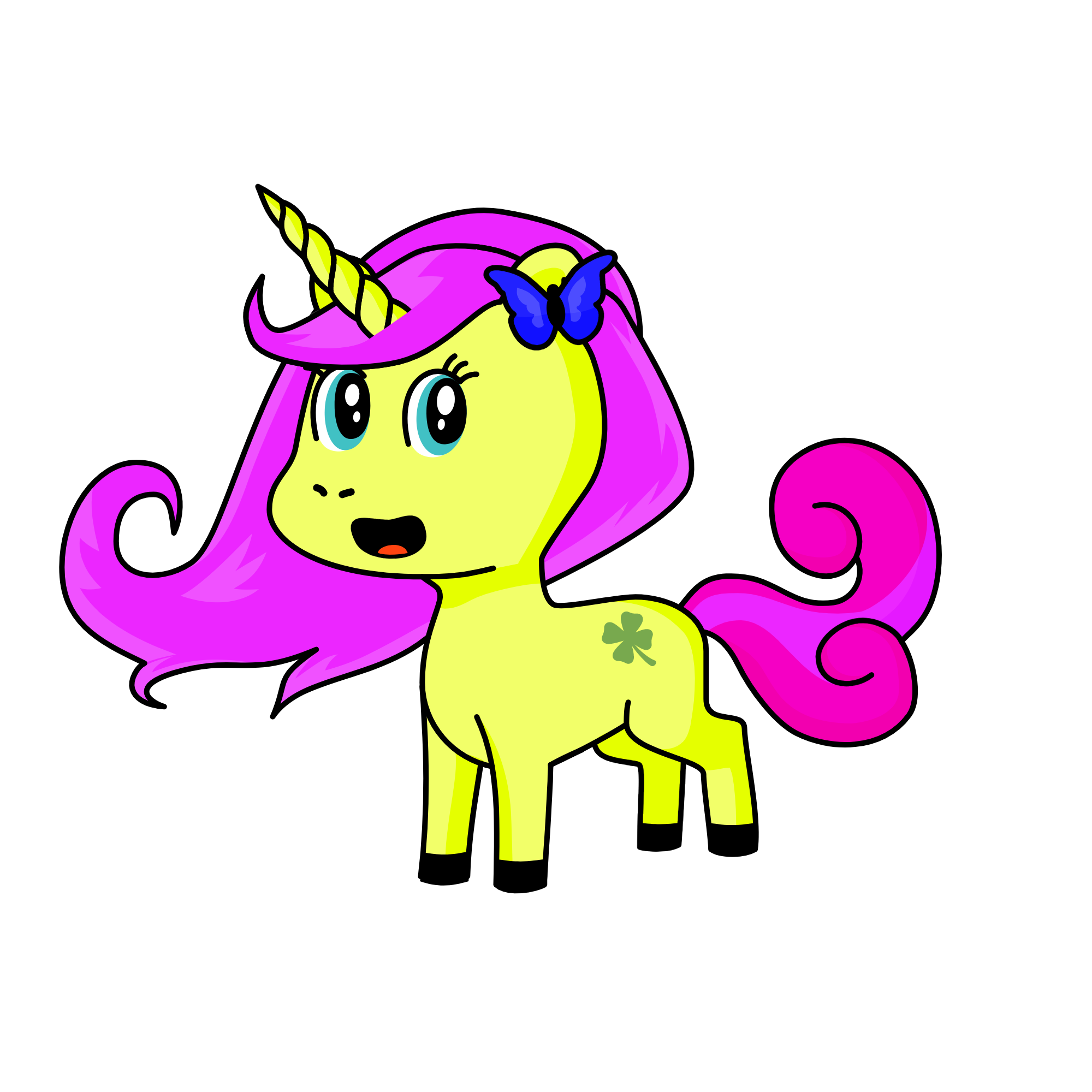 Fluttershy, the unicorn