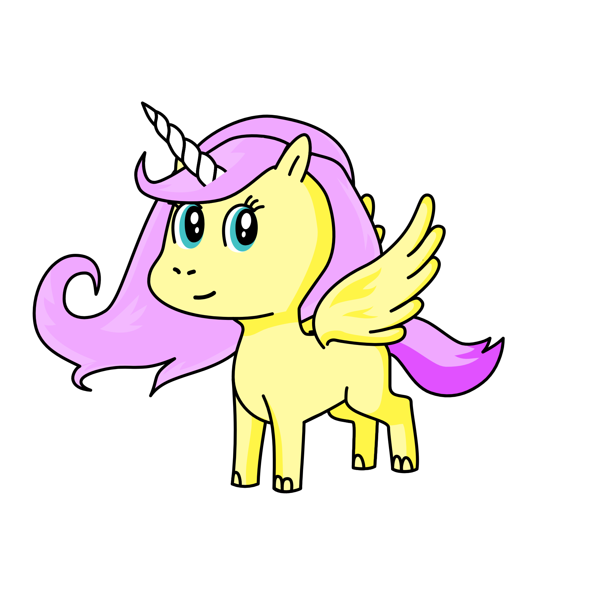 Fluttershy, the unicorn