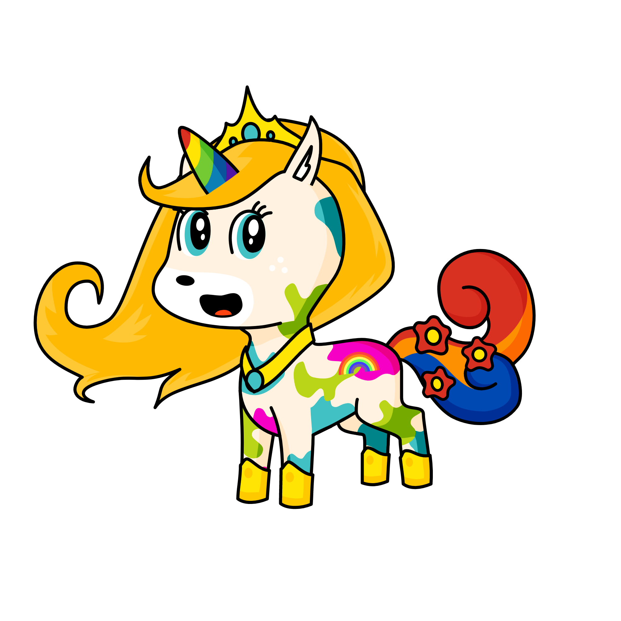 Rainbow Unicorn, the unicorn