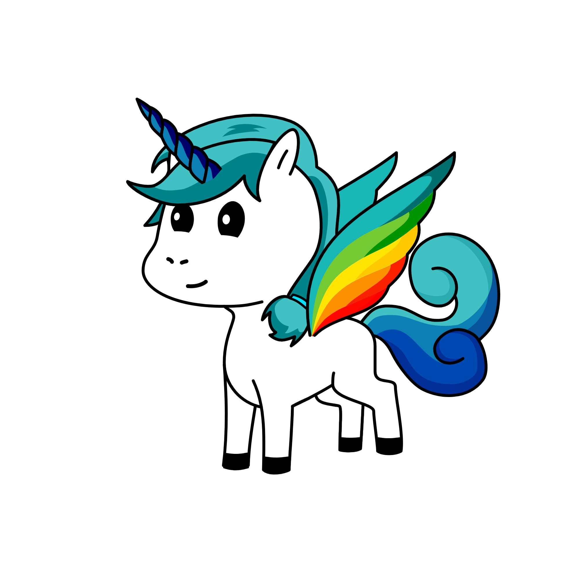 Flying Majesty, the unicorn