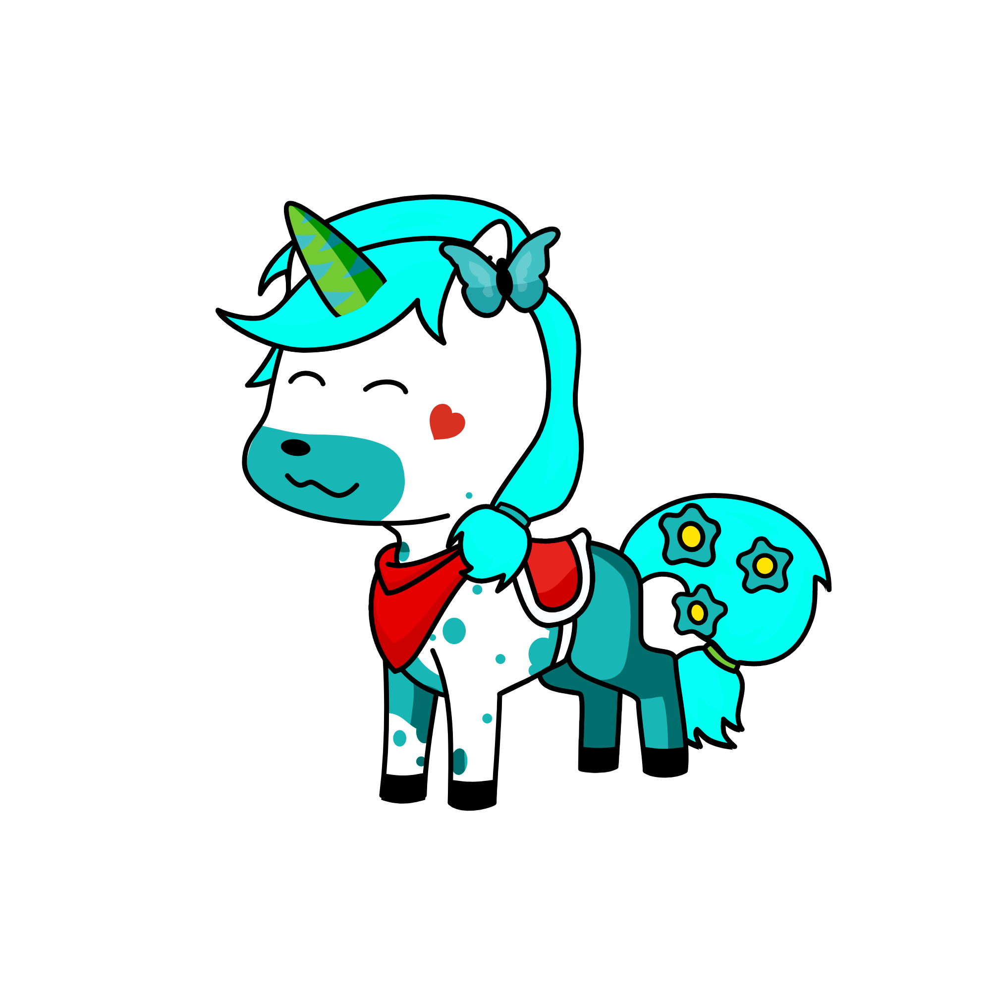 blueberry:), the unicorn