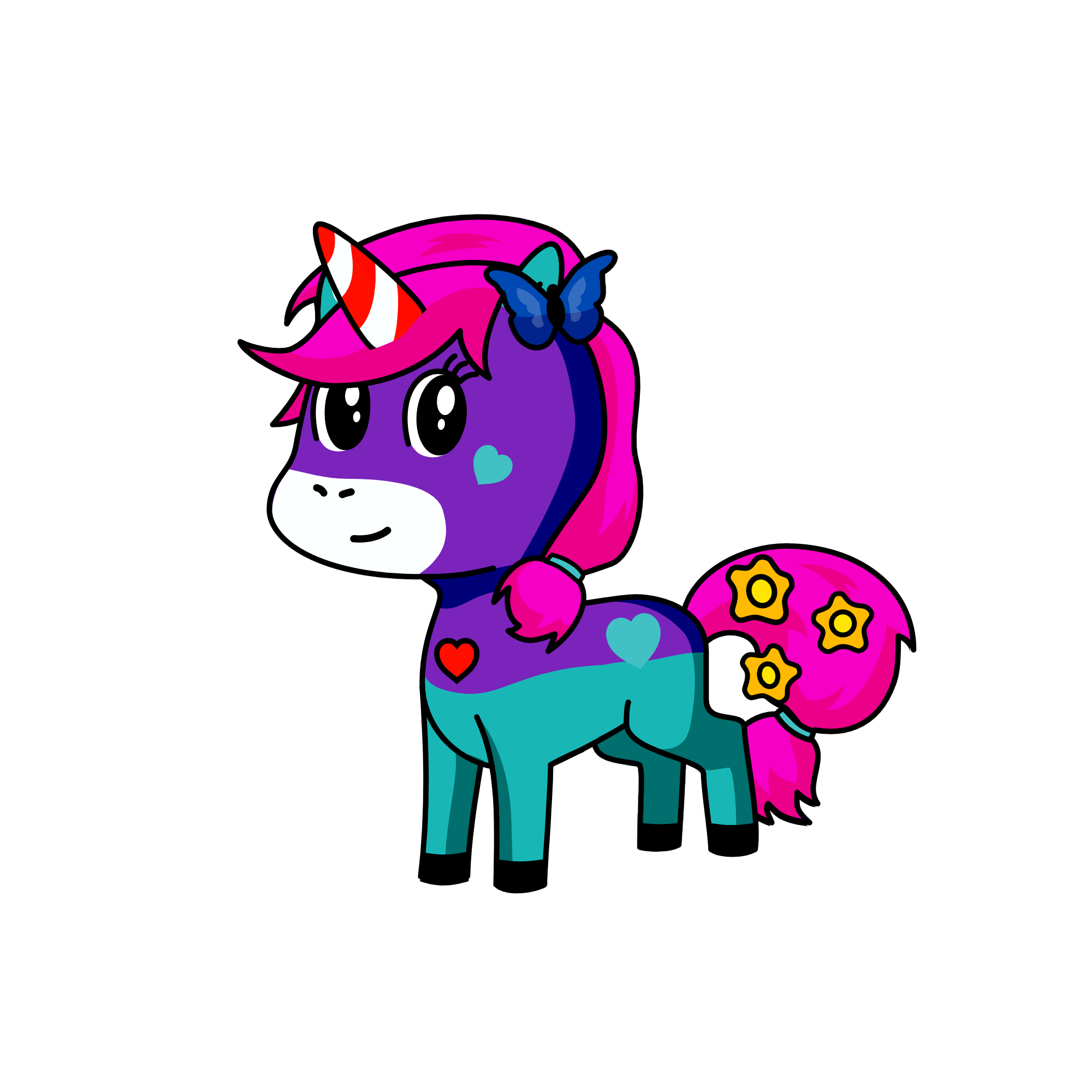 Candy, the unicorn
