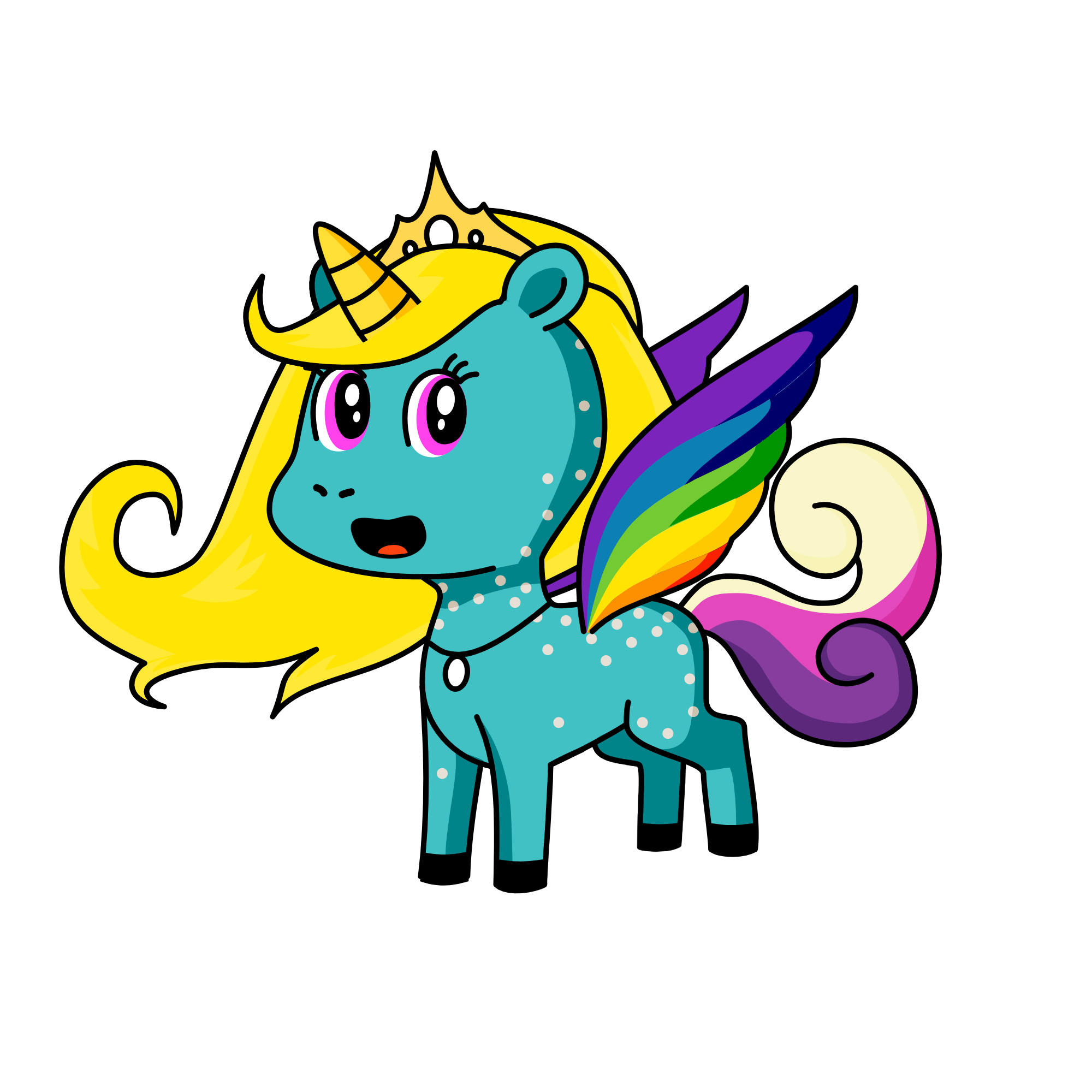 princess, the unicorn